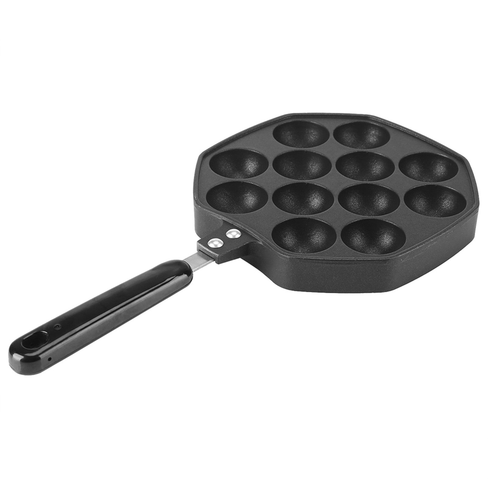 12 Cavities Aluminum NOn stick Takoyaki Grill Pan Plate Octopus Ball Pancake view 2