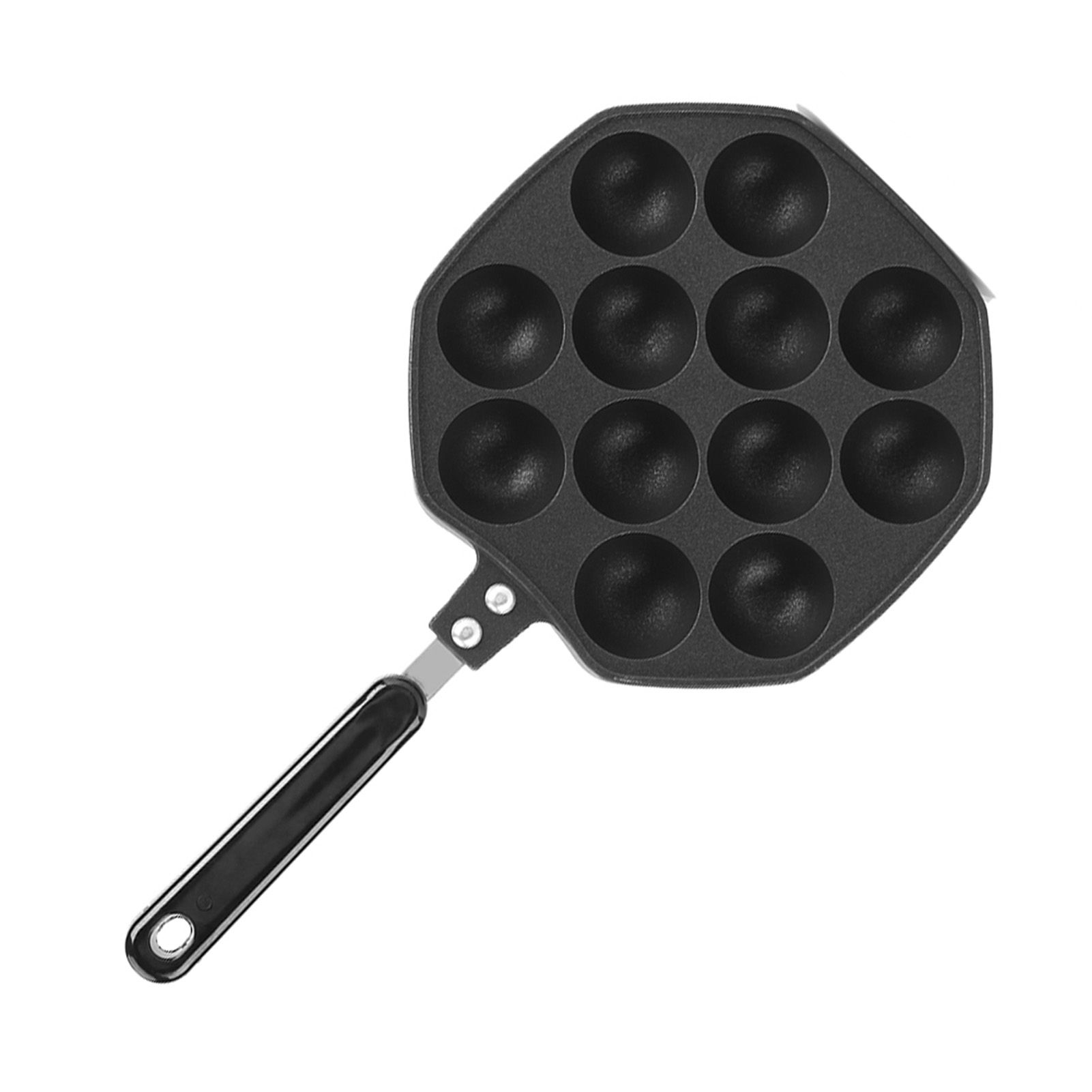 12 Cavities Aluminum NOn stick Takoyaki Grill Pan Plate Octopus Ball Pancake view 6