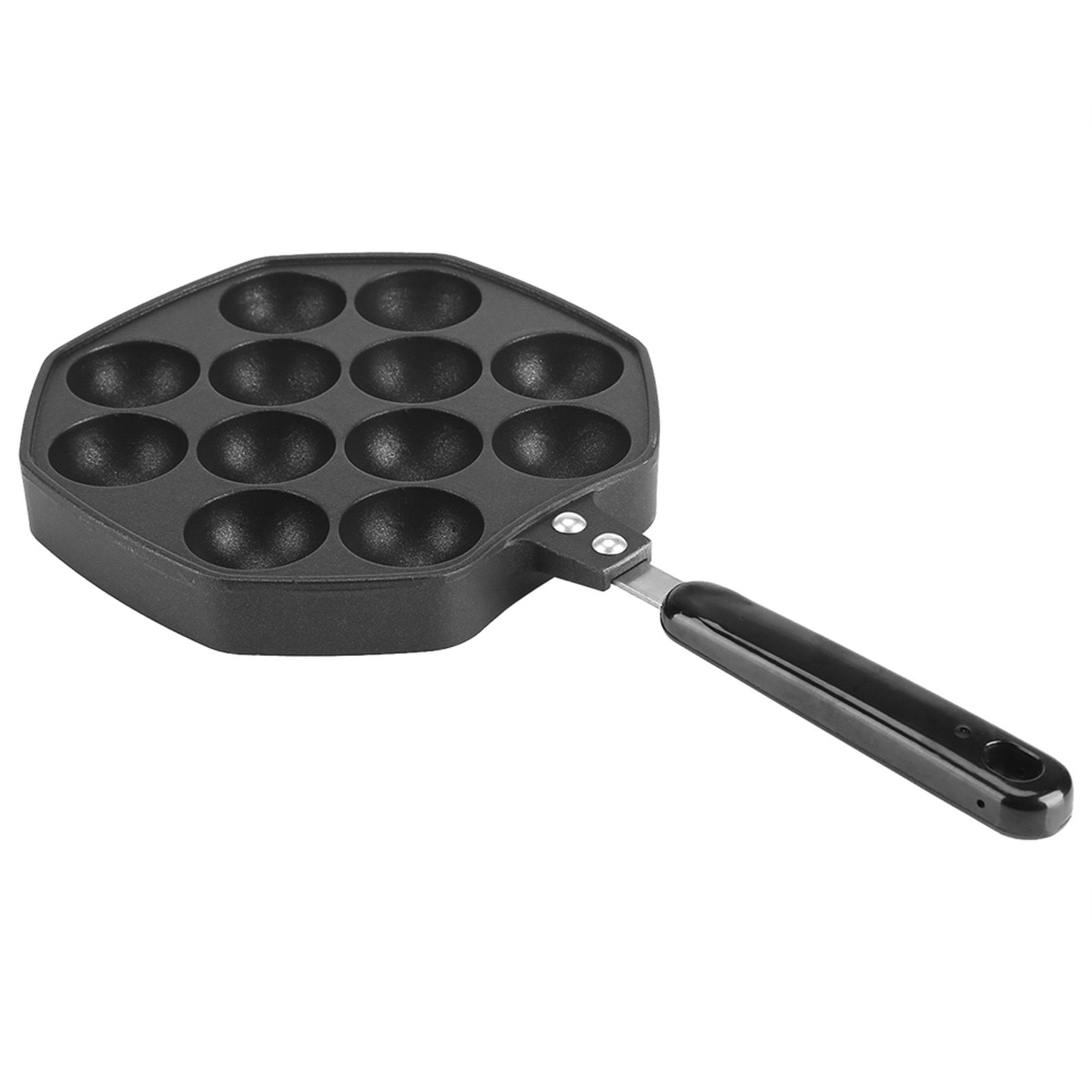 12 Cavities Aluminum NOn stick Takoyaki Grill Pan Plate Octopus Ball Pancake view 9