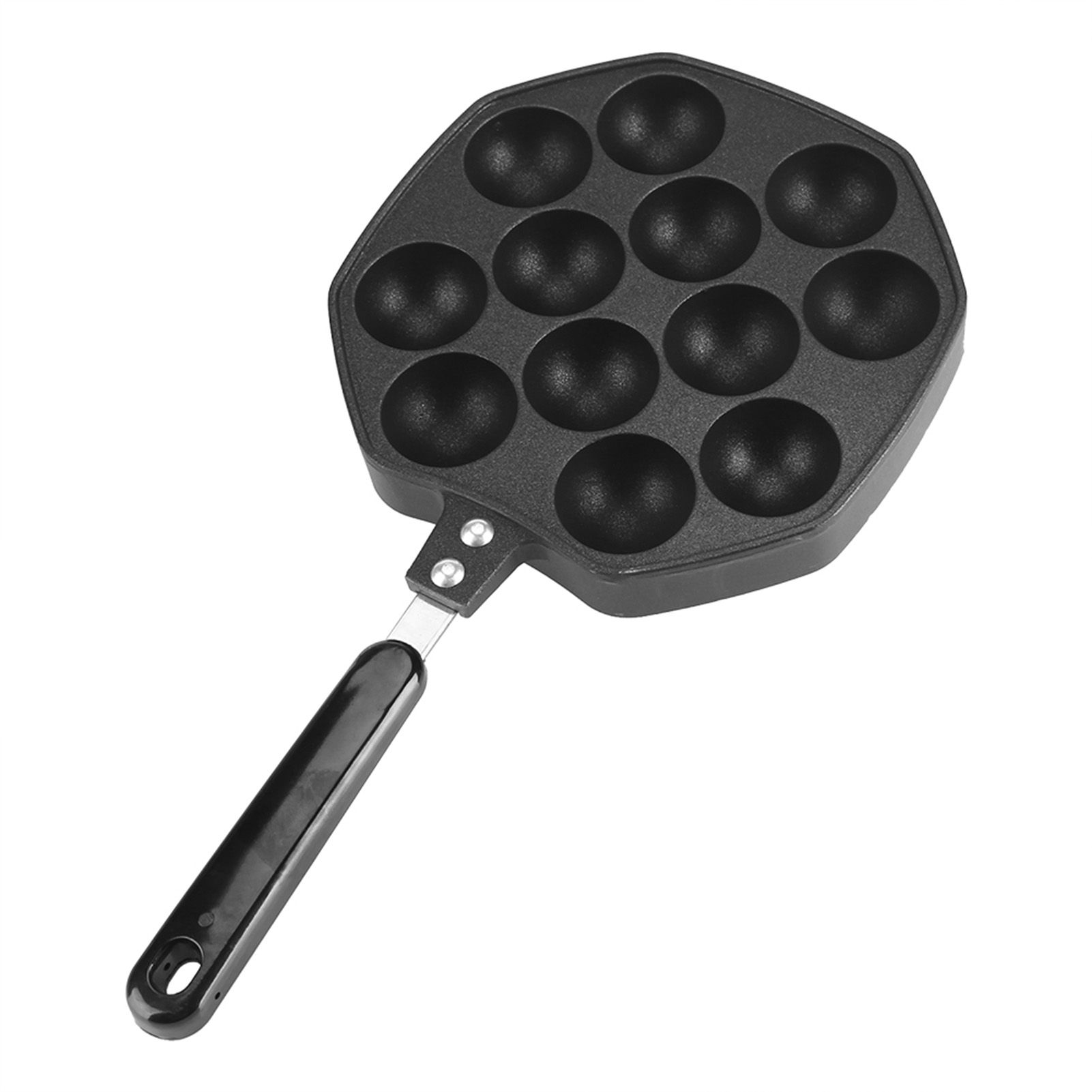 12 Cavities Aluminum NOn stick Takoyaki Grill Pan Plate Octopus Ball Pancake view 10