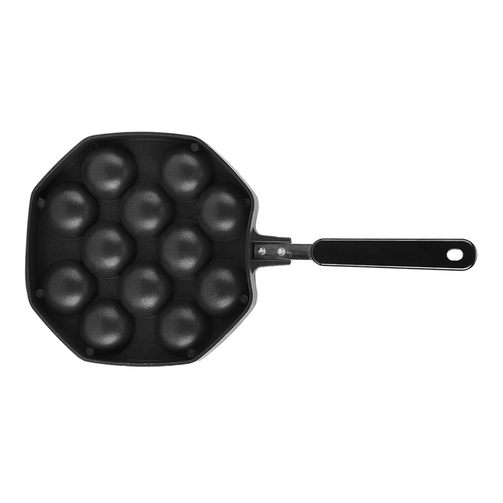 12 Cavities Aluminum NOn stick Takoyaki Grill Pan Plate Octopus Ball Pancake view 14
