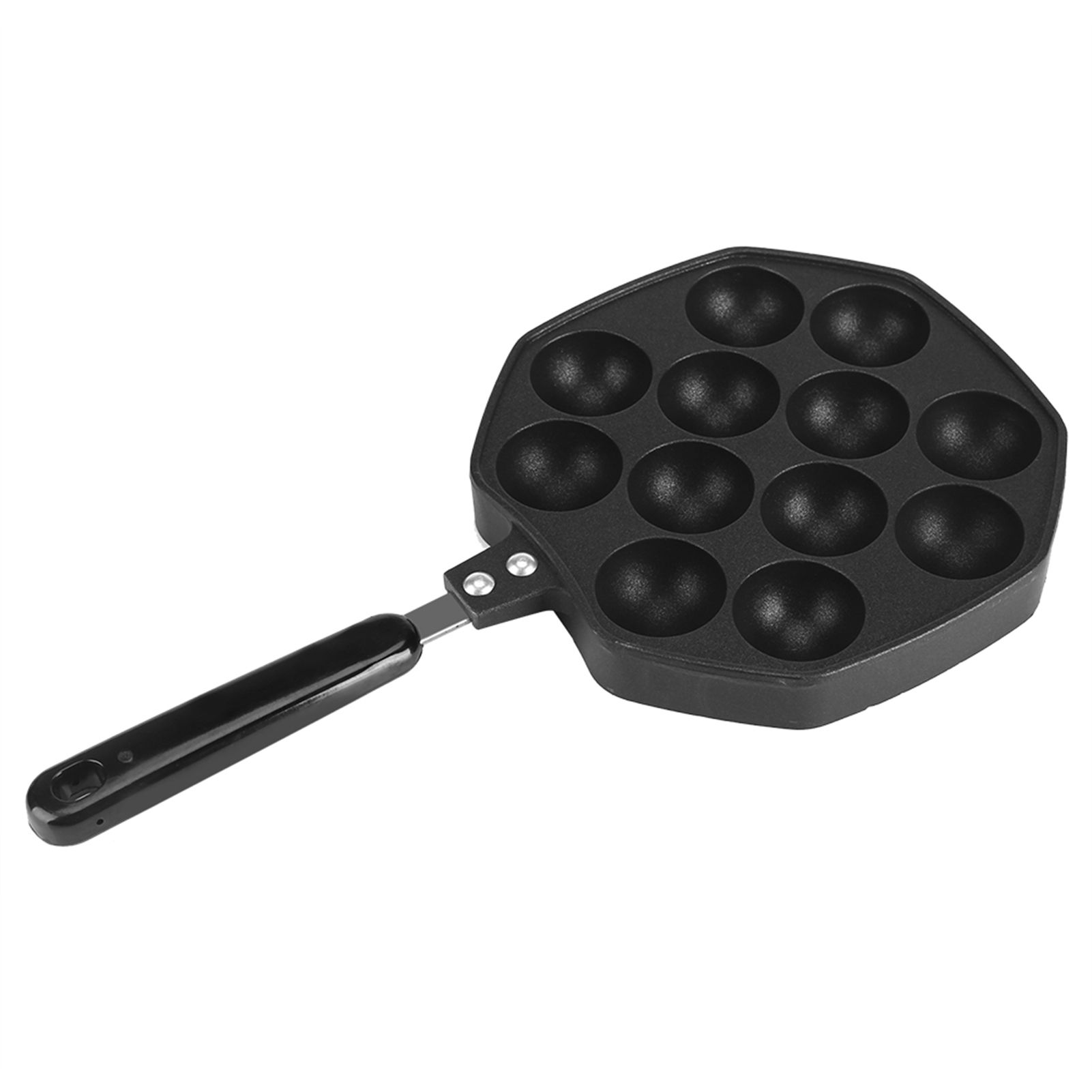 12 Cavities Aluminum NOn stick Takoyaki Grill Pan Plate Octopus Ball Pancake view 15