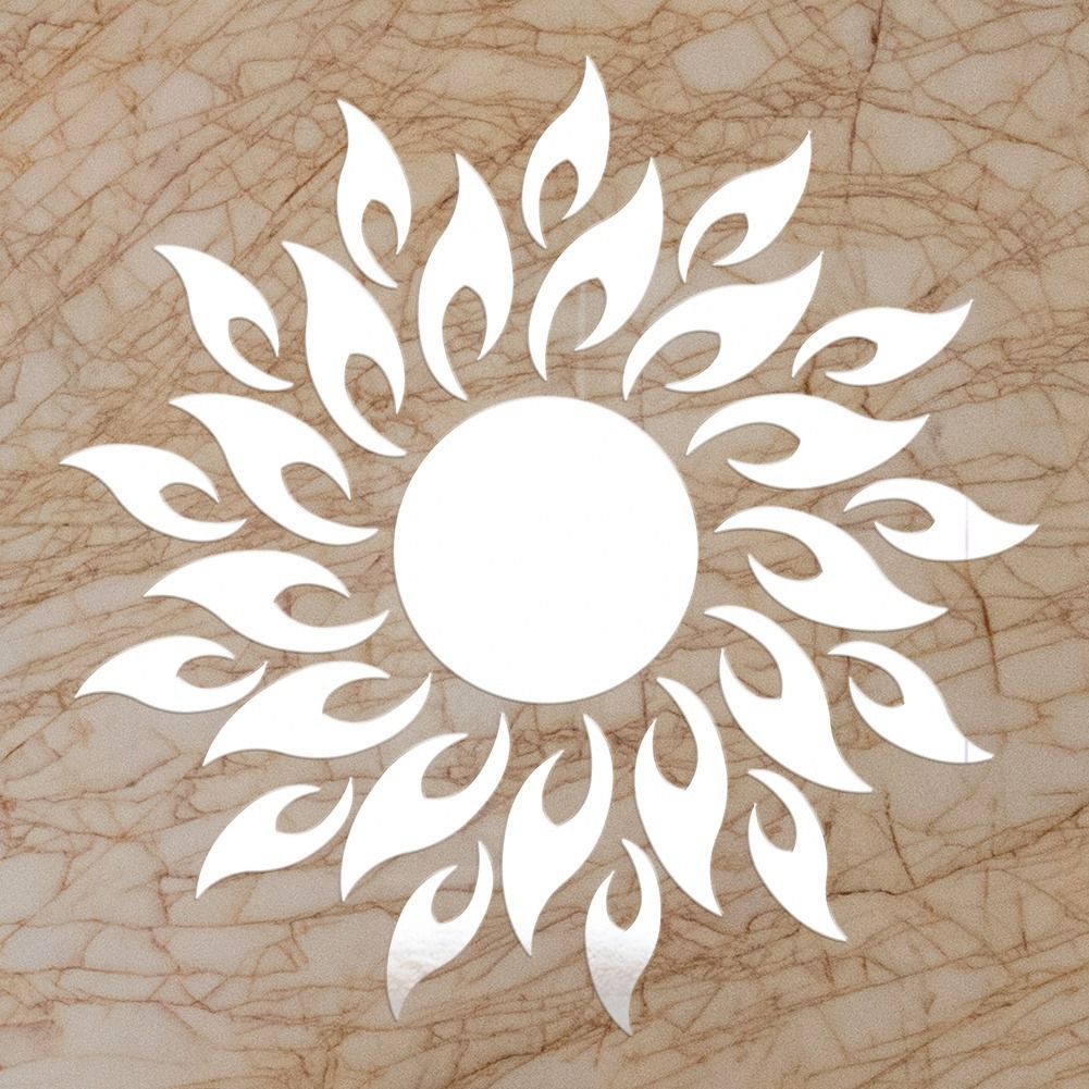 Sunflower Acrylic Mirror 3D Removable Wall Sticker Mirror Effect Decal for view 6