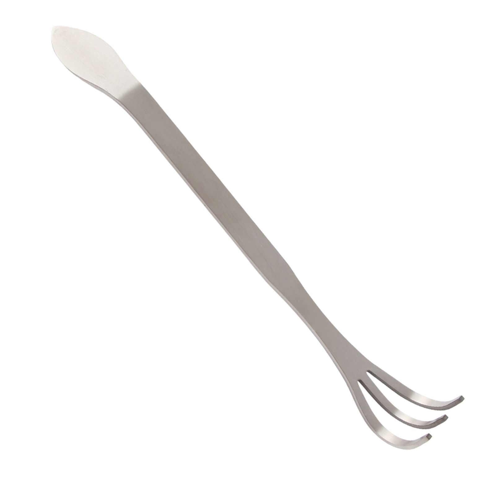 24CM Stainless Steel 3 Tines Plants Pot Rake Gardening Cultivator Soil Farming view 2