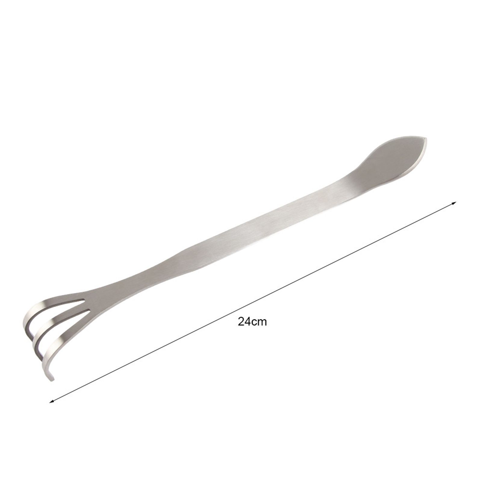 24CM Stainless Steel 3 Tines Plants Pot Rake Gardening Cultivator Soil Farming view 8