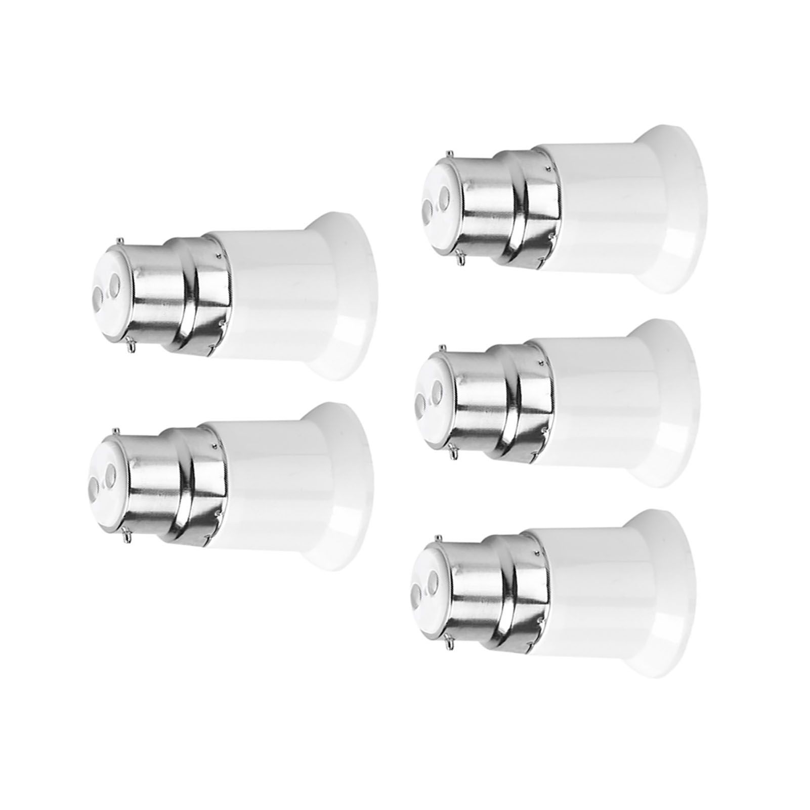 5pcs B22 Male to E27 Female Socket Base Bulb Adapter Converter Lamp Holders view 10