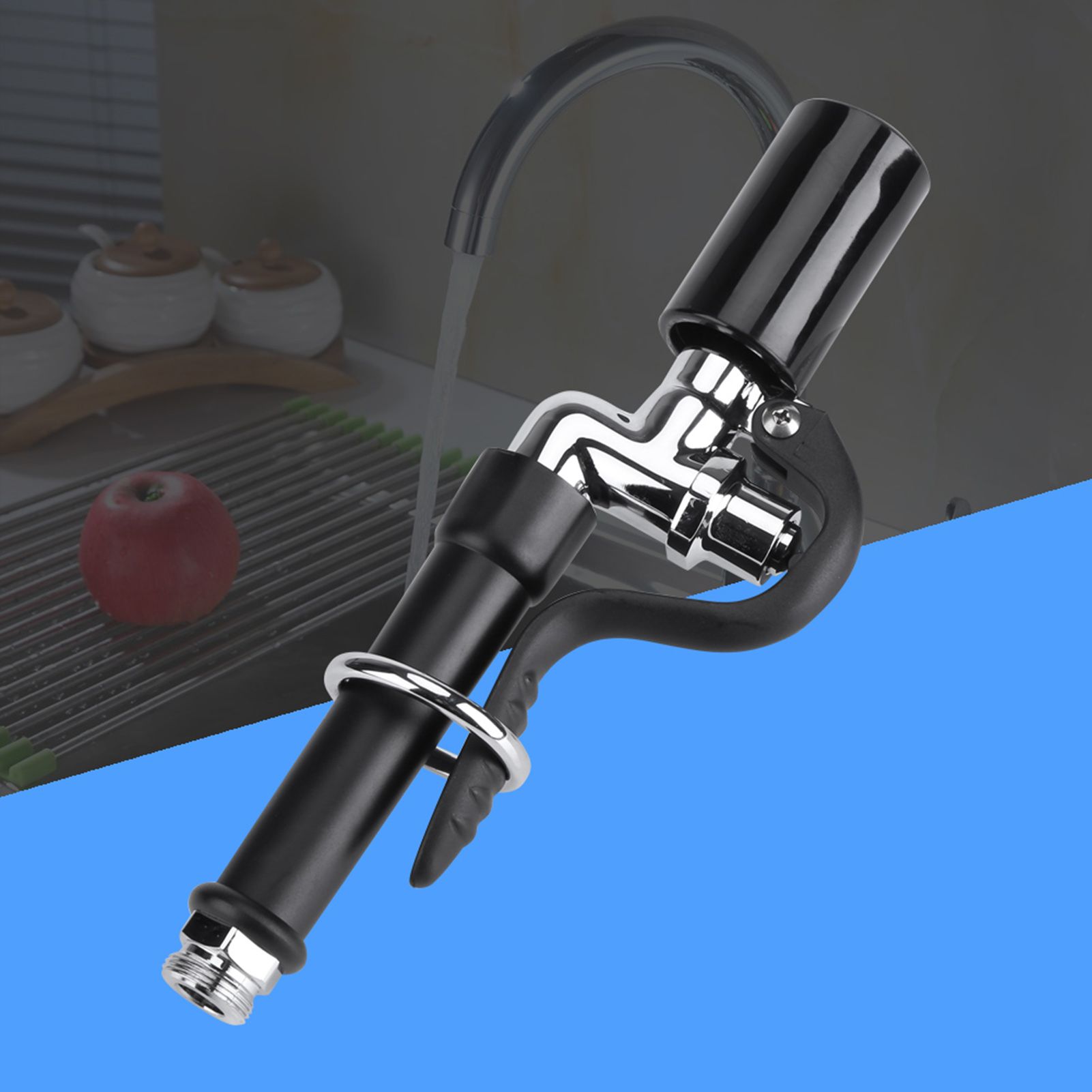 Commercial Kitchen Hotel Rinse Spray Head Faucet Tap Sprayer High Pressure view 13