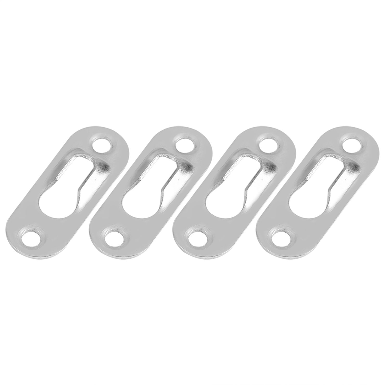 40 Pcs Silver Tone Metal Keyhole Hanger Fasteners for Picture Frames Hang Wall view 5