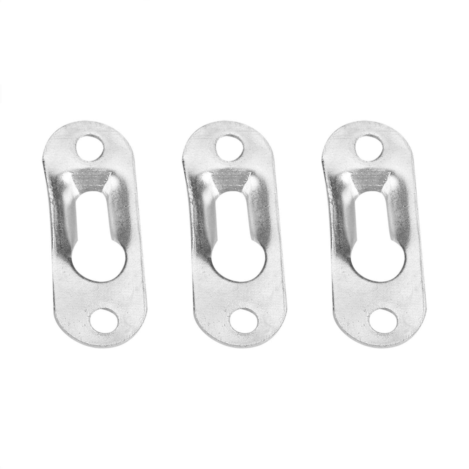 40 Pcs Silver Tone Metal Keyhole Hanger Fasteners for Picture Frames Hang Wall view 6