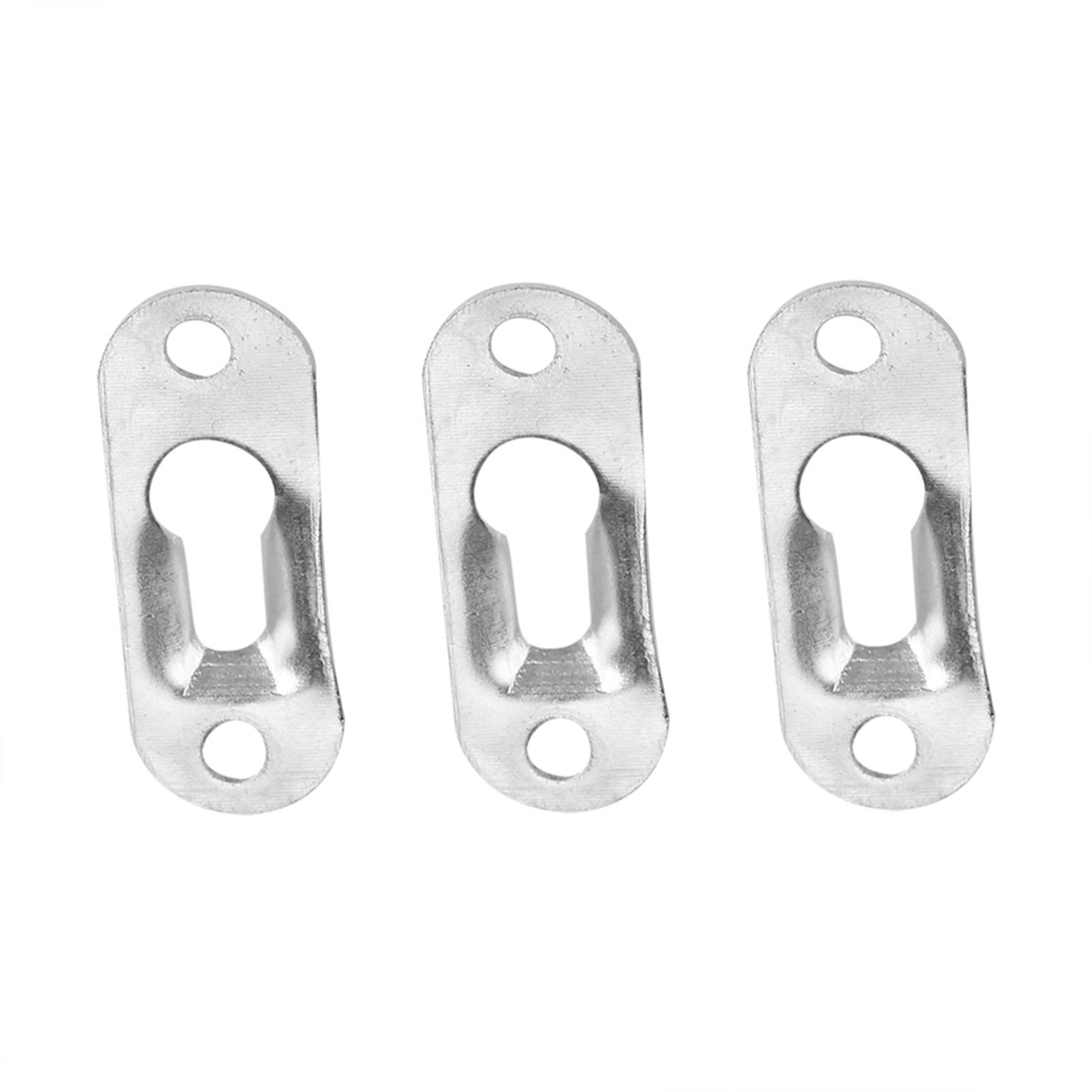 40 Pcs Silver Tone Metal Keyhole Hanger Fasteners for Picture Frames Hang Wall view 9