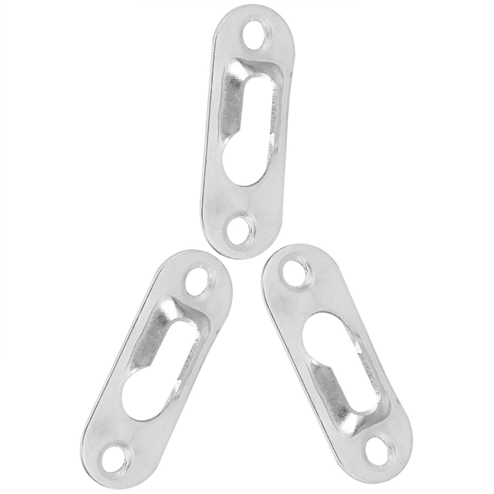 40 Pcs Silver Tone Metal Keyhole Hanger Fasteners for Picture Frames Hang Wall view 10