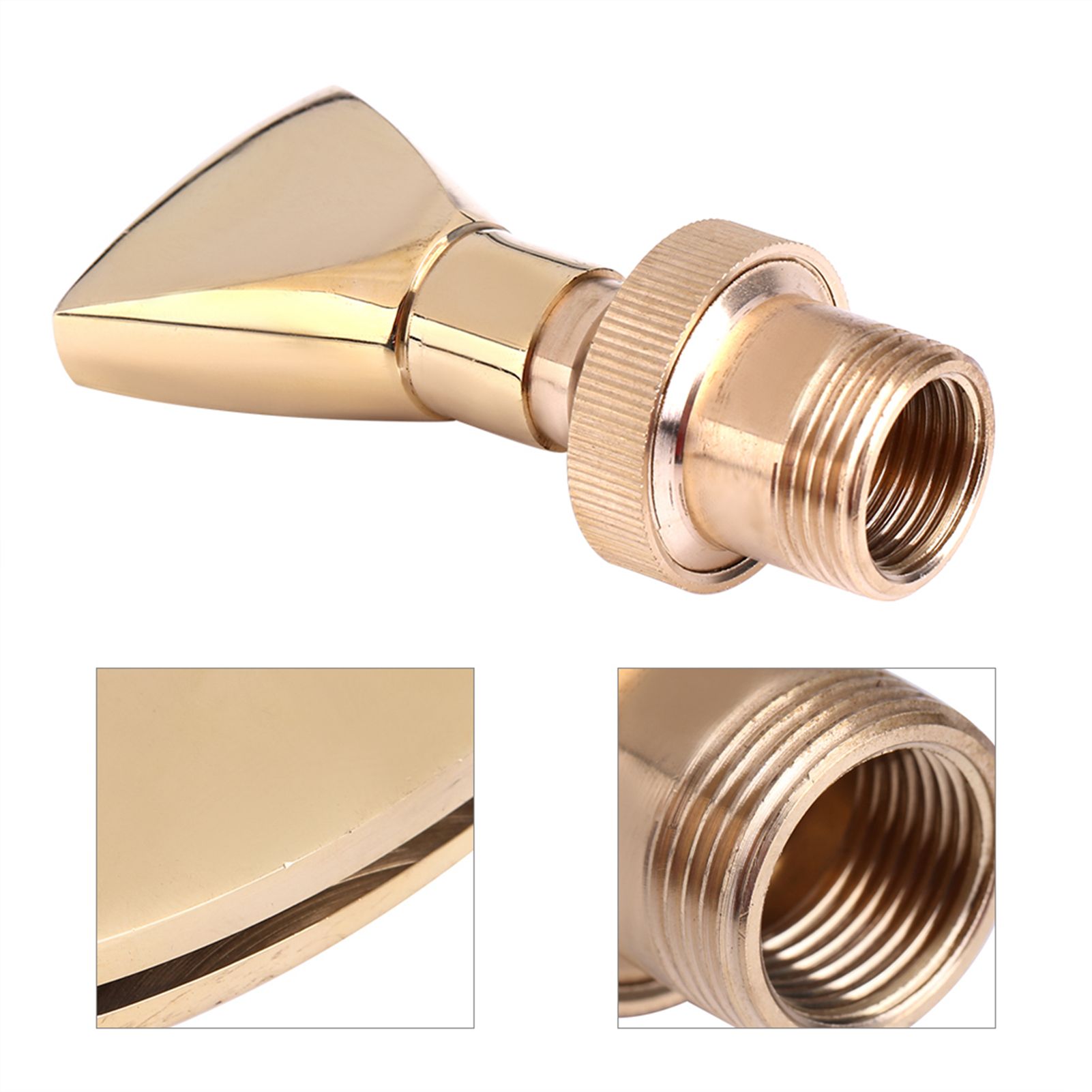 1/2" DN15&3/4" DN20 Fan Shaped Brass Fountain Nozzle Sprinkler Spray Head view 12