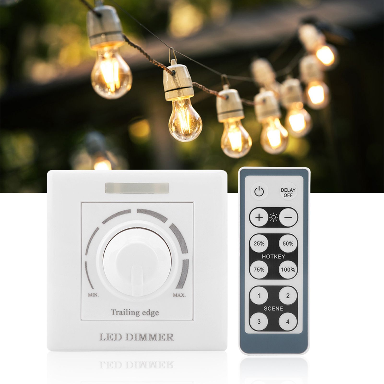 LED Light Adjustable Dimmer Switch Brightness Control IR Remote Controller view 3