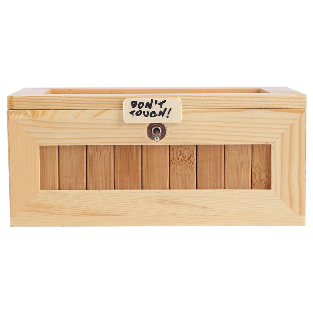 Wooden USB Electronic Box Cute Tiger Funny Interactive Stress Relief Toy Gift view 3