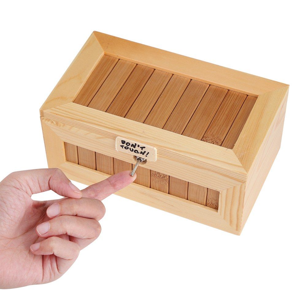 Wooden USB Electronic Box Cute Tiger Funny Interactive Stress Relief Toy Gift view 5