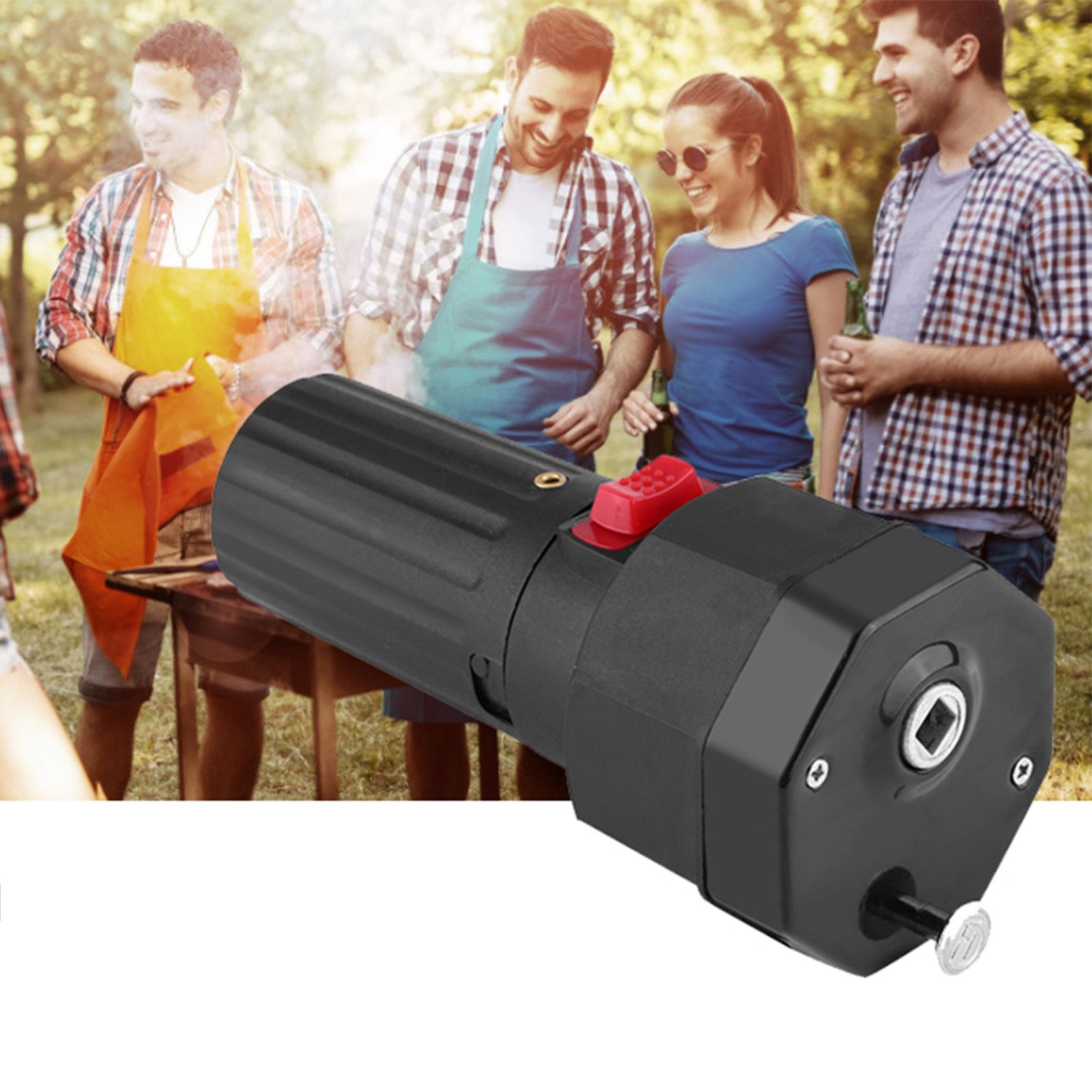 Electric Grill BBQ Barbecue Roast Motor 1.5V Battery Operated Black Color view 11