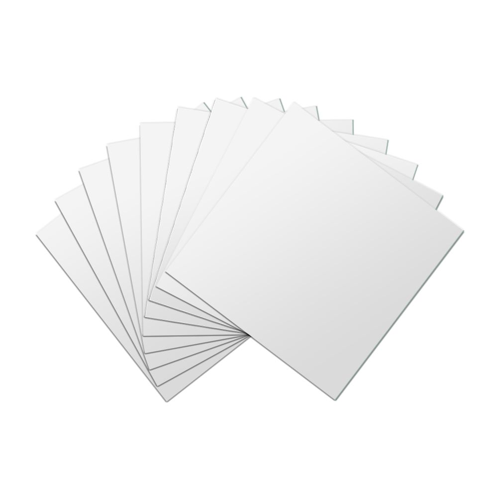 9 pcs DIY Squares Mirror Wall Stickers 15cm Selfadhesive Tiles 3 D Mirror view 2