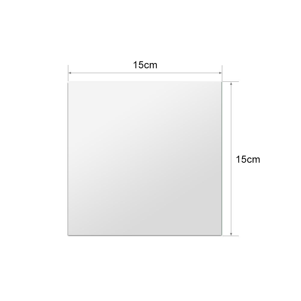 9 pcs DIY Squares Mirror Wall Stickers 15cm Selfadhesive Tiles 3 D Mirror view 3