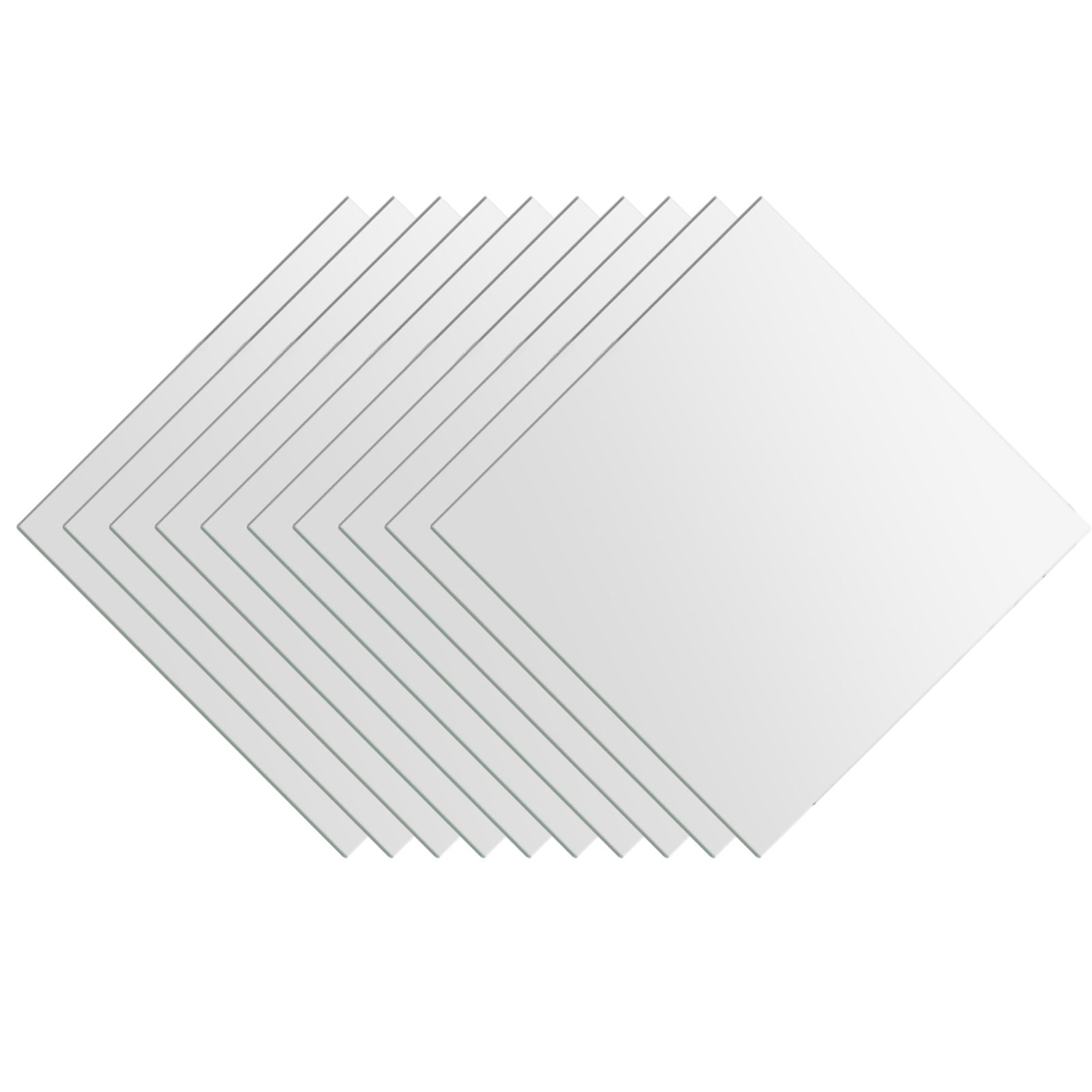 25pcs DIY Square Mirror Wall Stickers 15cm Self adhesive Tiles 3D Mirror Decor view 9