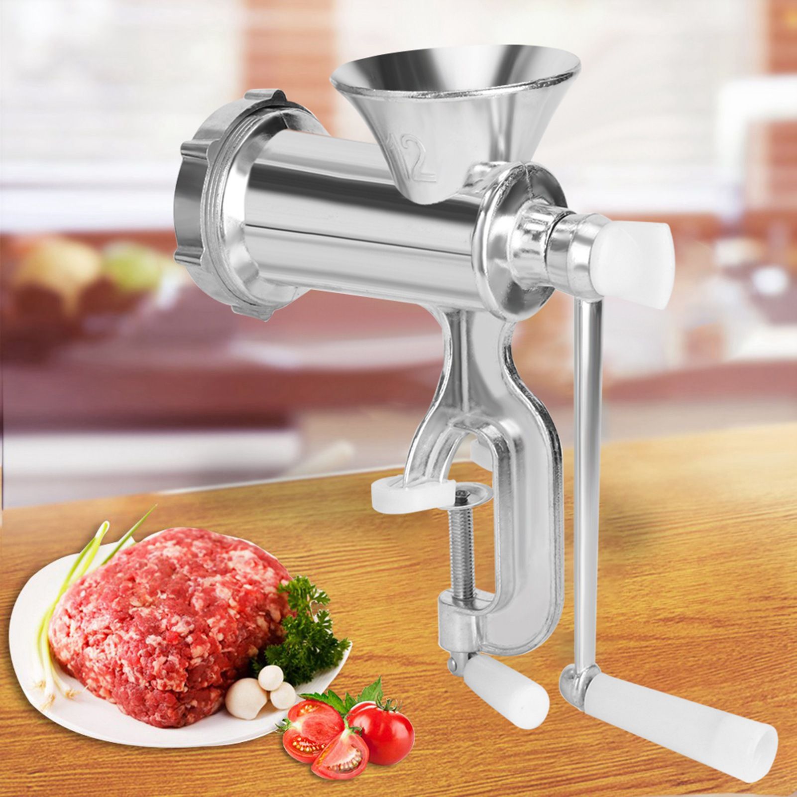 Manual Multifunction Meat Grinder Chopper Mincer Sausage Maker Home Kitchen Tool view 8