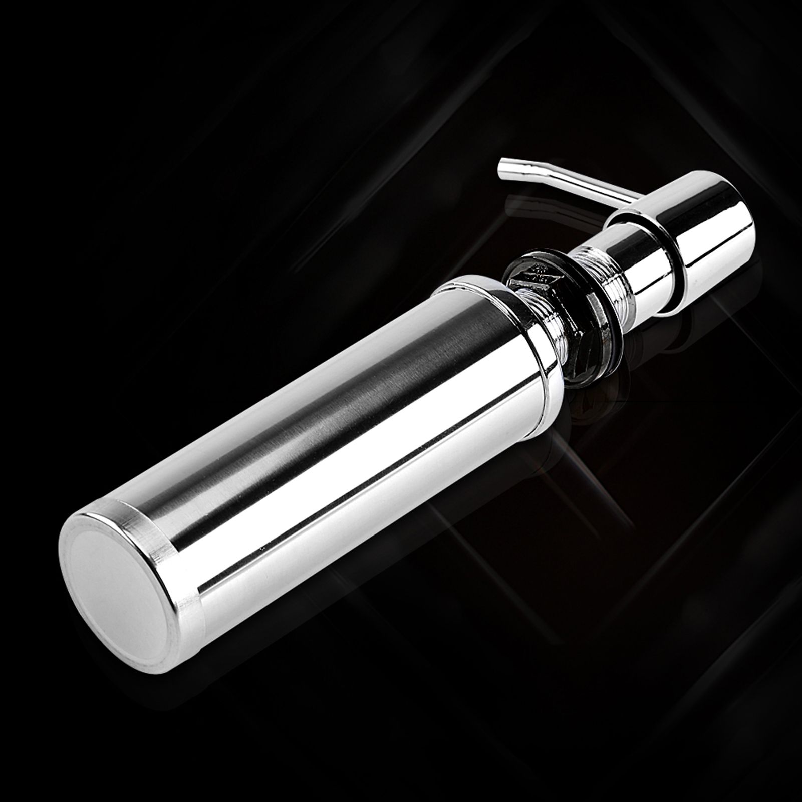 250ML Stainless Steel Liquid Soap Dispenser Bottle Kitchen Bathroom Shower view 4