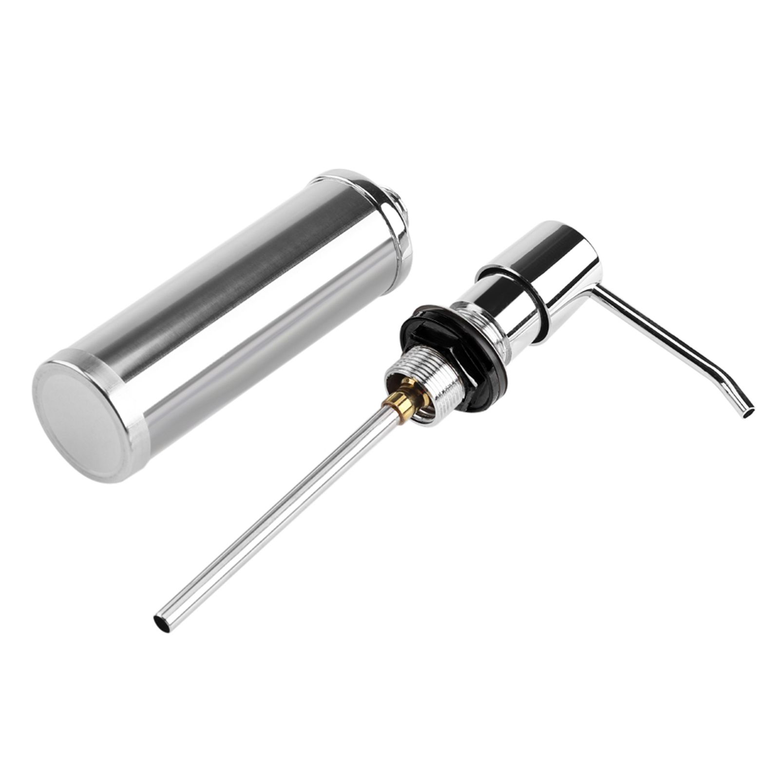250ML Stainless Steel Liquid Soap Dispenser Bottle Kitchen Bathroom Shower view 12