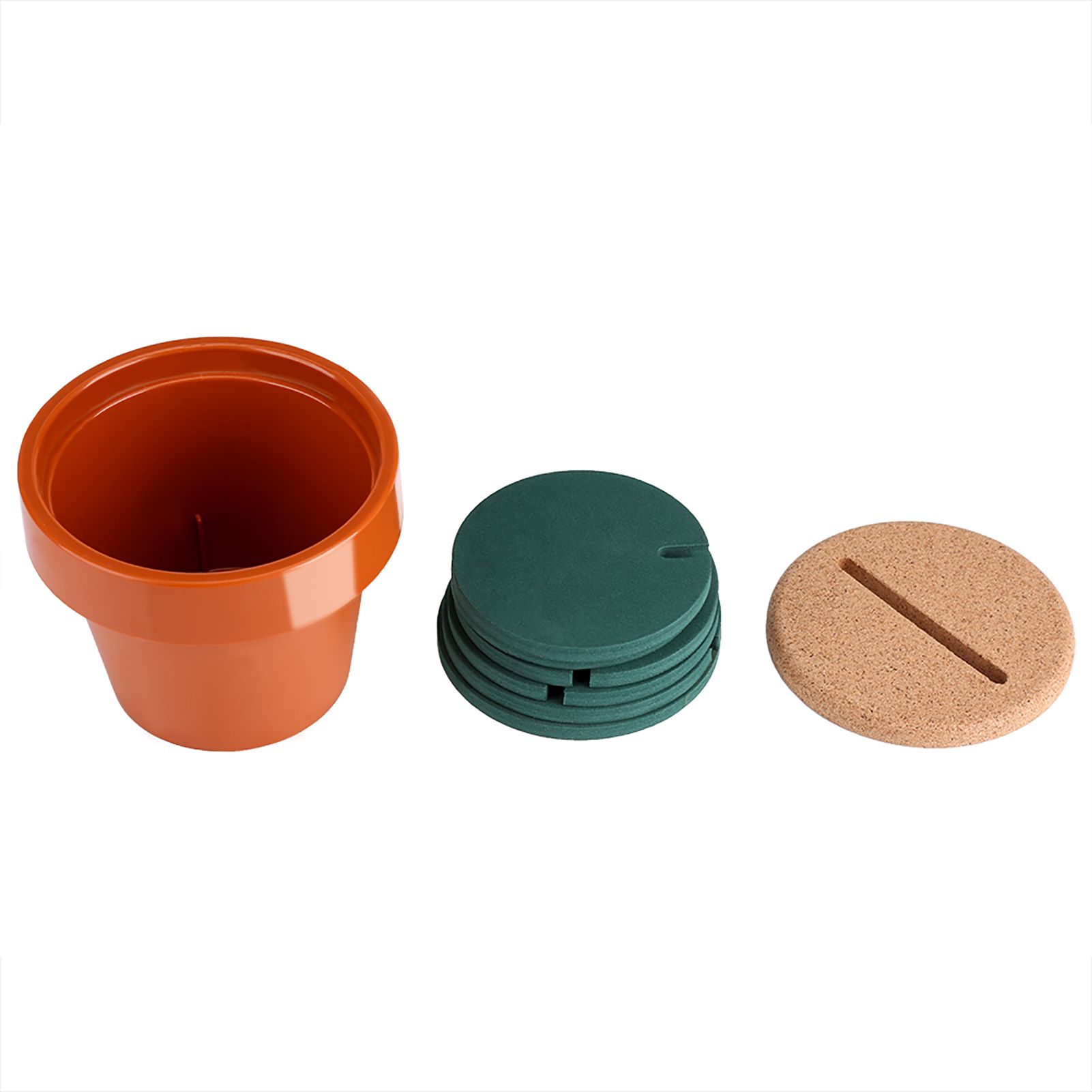 Novelty Potted Cactus Cup Mat Pad Heat Insulation Coasters Table Desktop