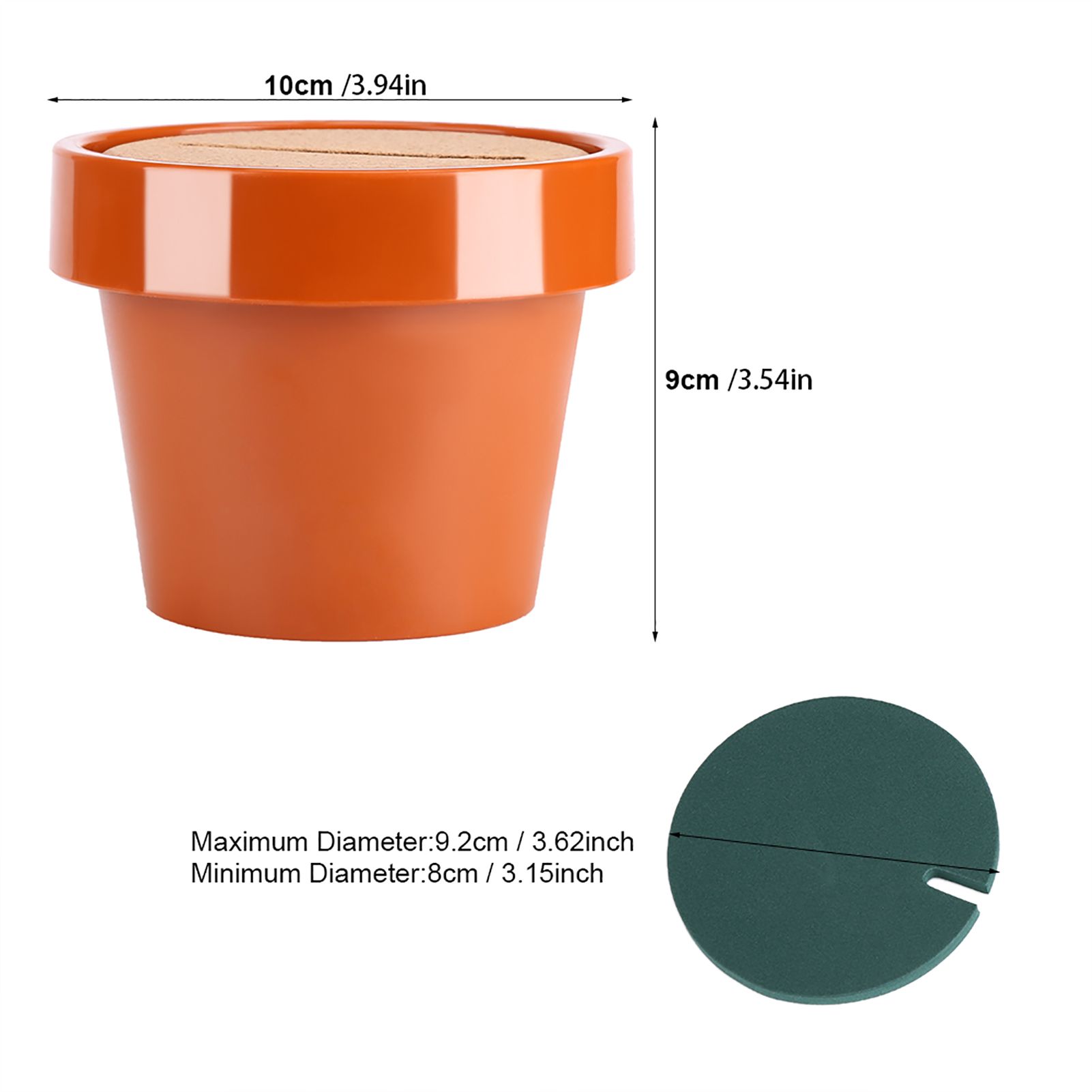 Novelty Potted Cactus Cup Mat Pad Heat Insulation Coasters Table Desktop view 2