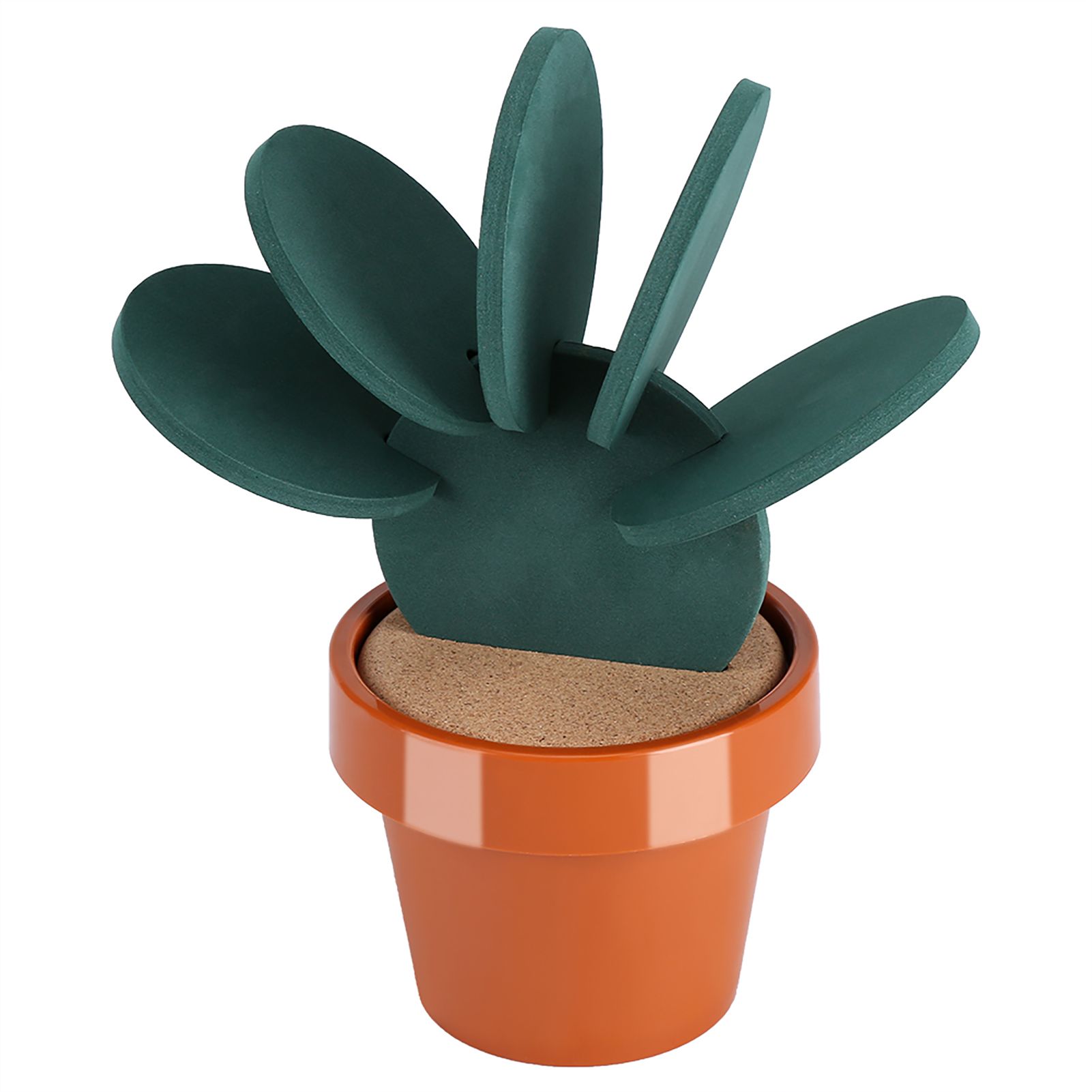 Novelty Potted Cactus Cup Mat Pad Heat Insulation Coasters Table Desktop view 12
