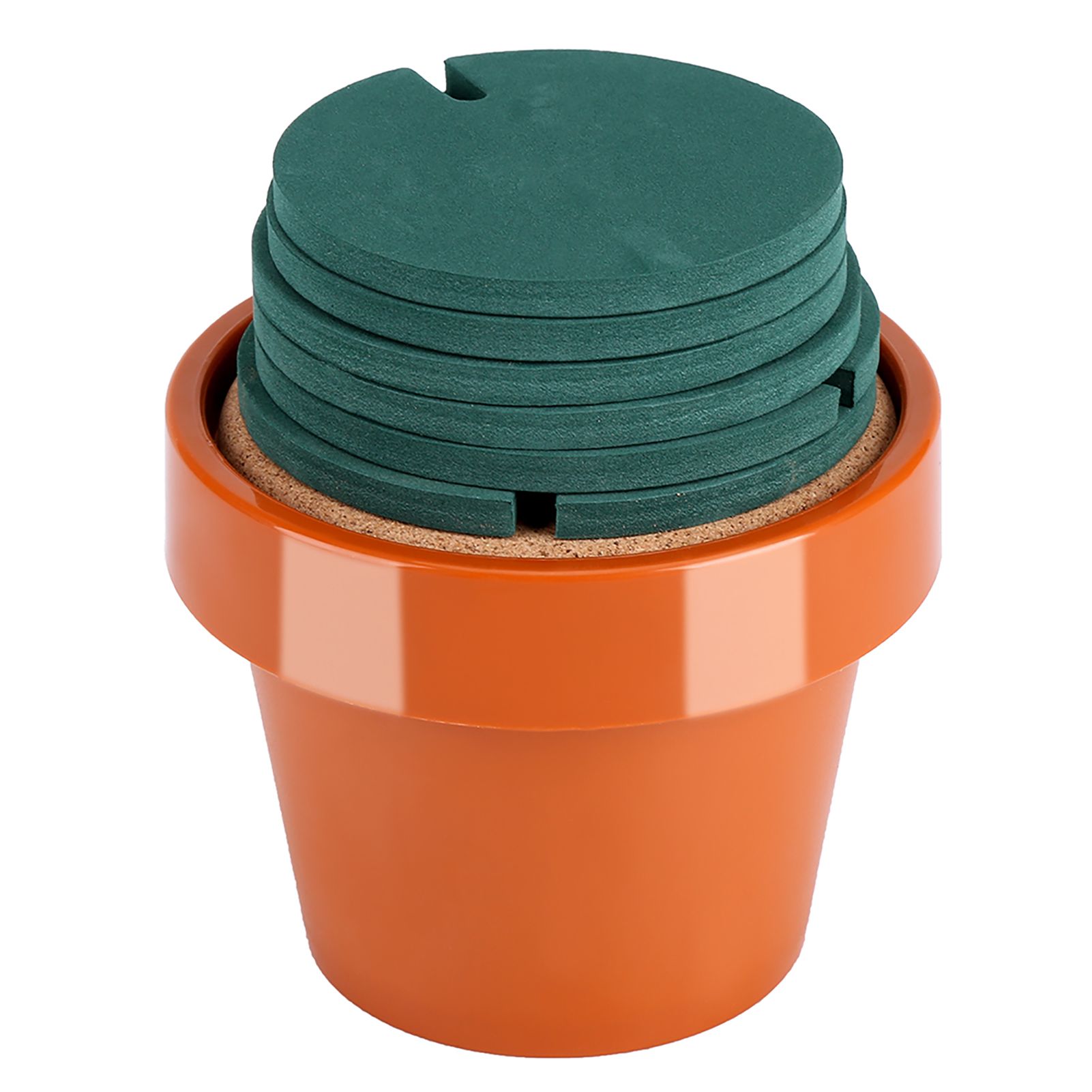 Novelty Potted Cactus Cup Mat Pad Heat Insulation Coasters Table Desktop view 14