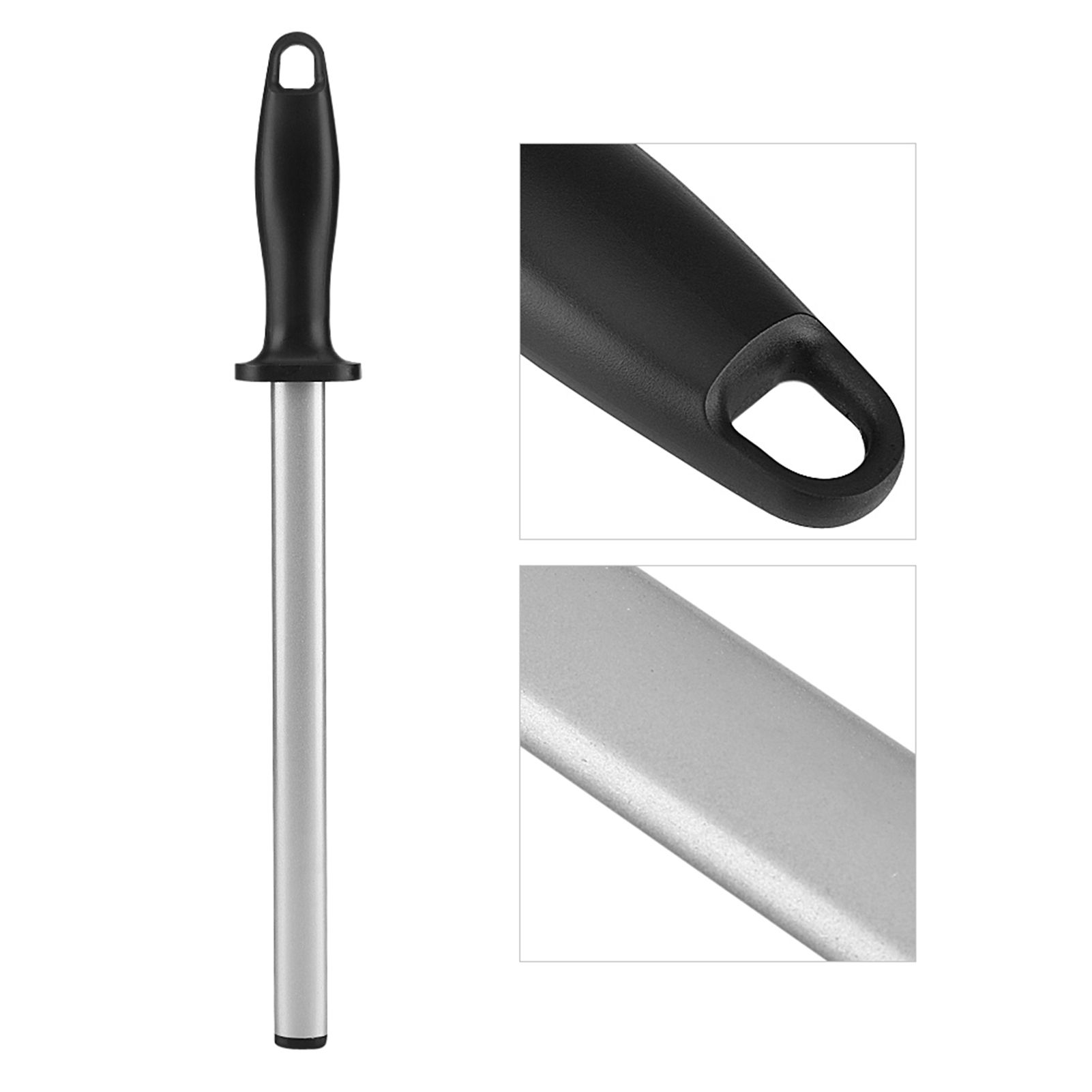 10 Inch Professional Knife Sharpening Steel Rod Home Kitchen Sharpener Stone Tool view 9