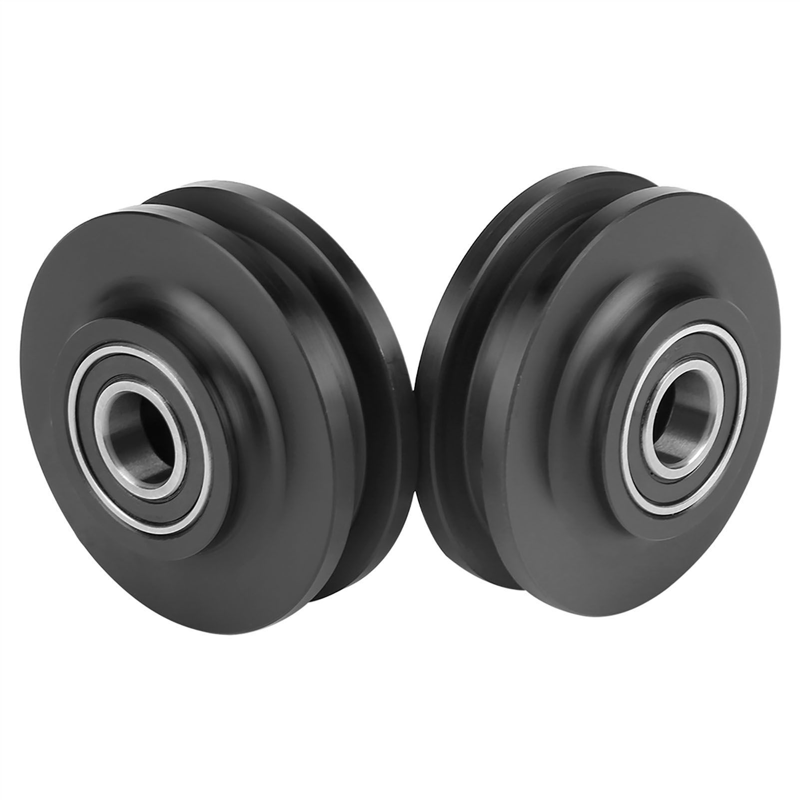 2Pcs Sliding Barn Door Wheel Closet Hardware Roller Cabinet Window Pulley Home Use view 13