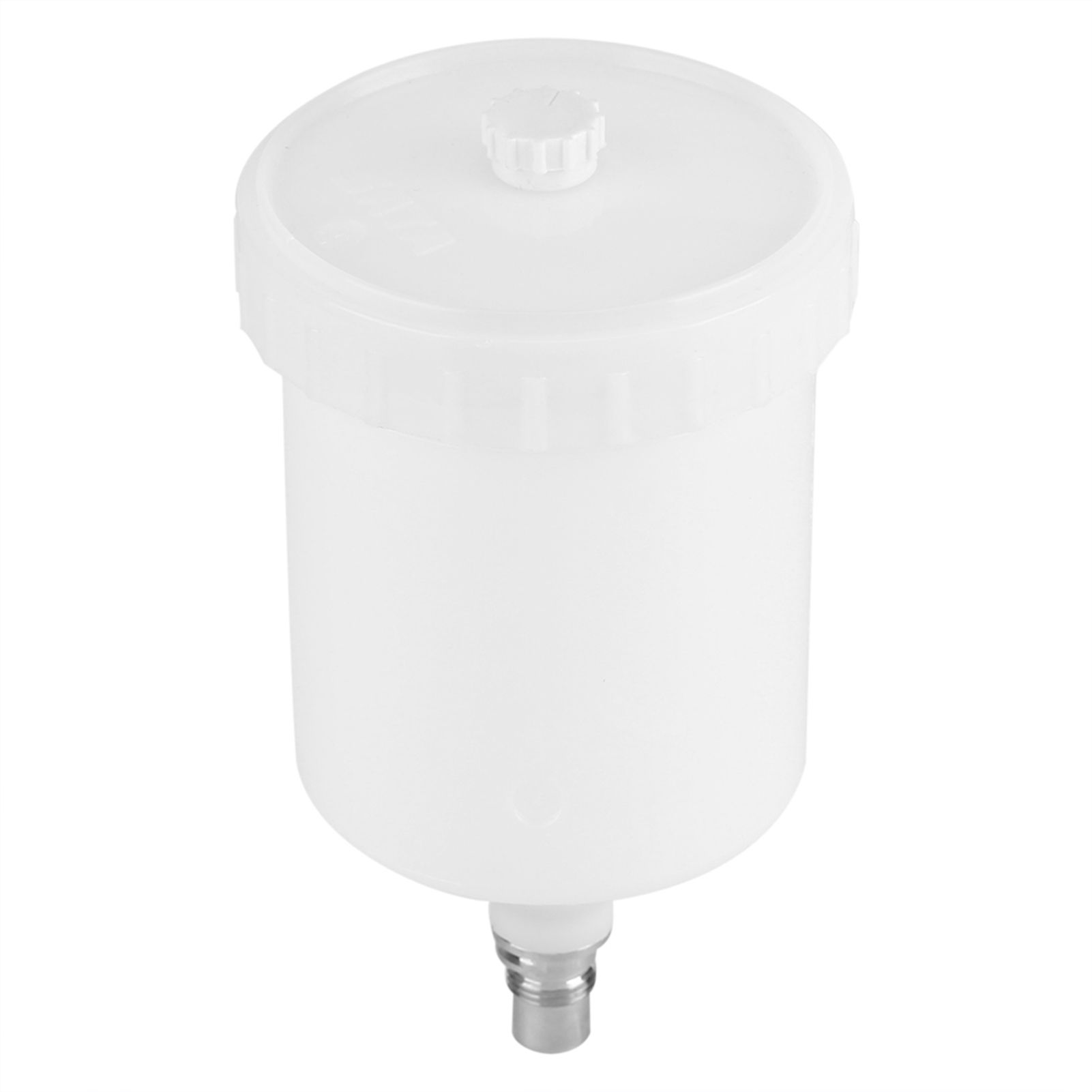 Plastic Cup Air Gravity Paint Pot Thread Connector for Spray Gun Tool 600ml view 2