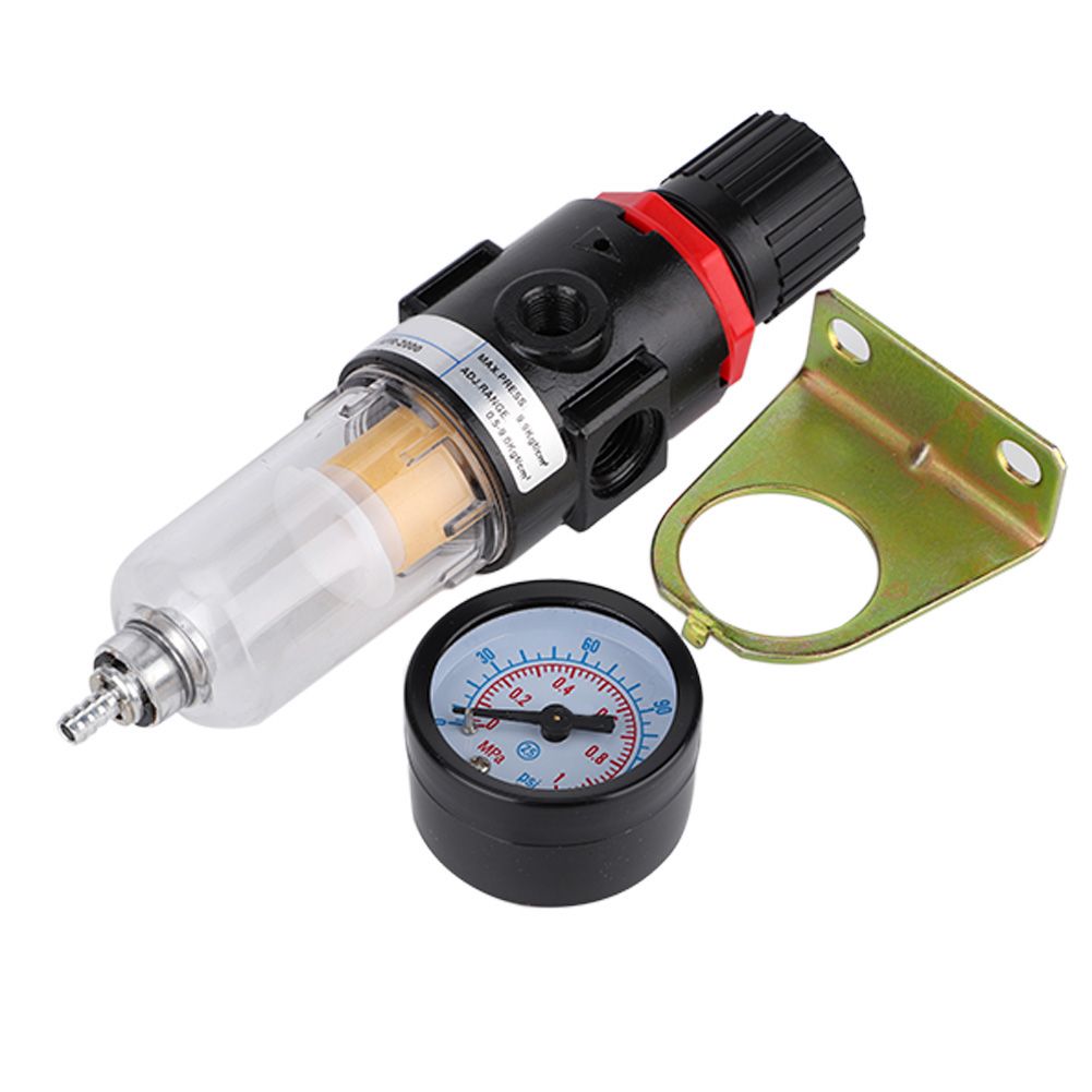 1/4" Air Compressor Filter Regulator Water Pressure Moisture Trap Separator — image 1