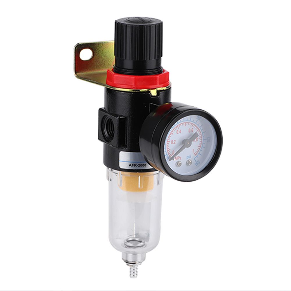 1/4" Air Compressor Filter Regulator Water Pressure Moisture Trap Separator view 10