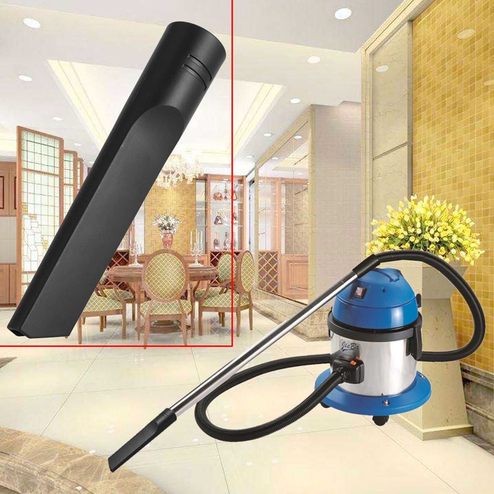 Universal 35mm Home Vacuum Cleaner Accessories Flat Seam Nozzle Head Suction view 10
