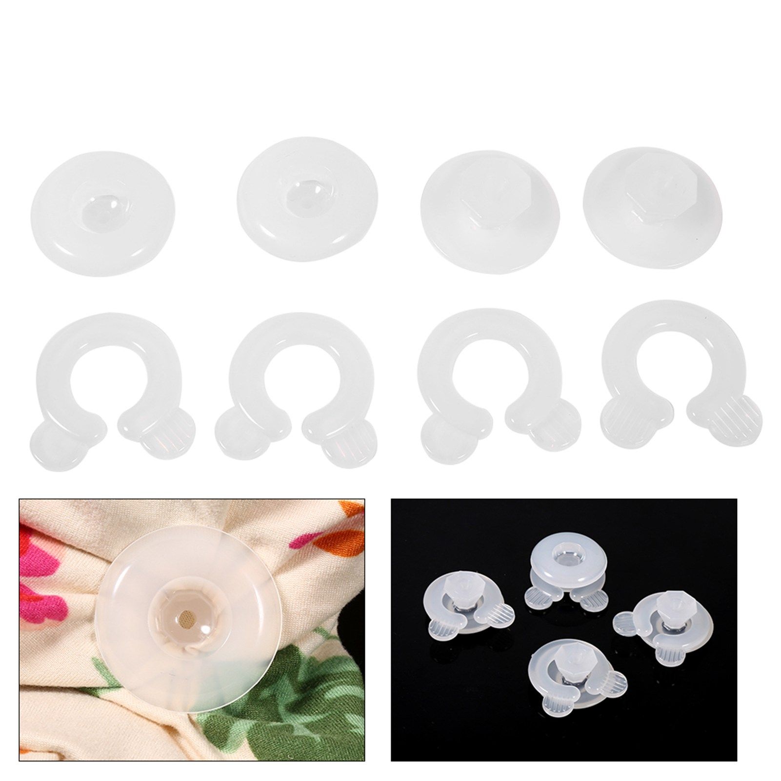 4Pcs Bed Duvet Quilt Cover Clips Fasteners Bedroom Bedding Quilts Fixing view 8