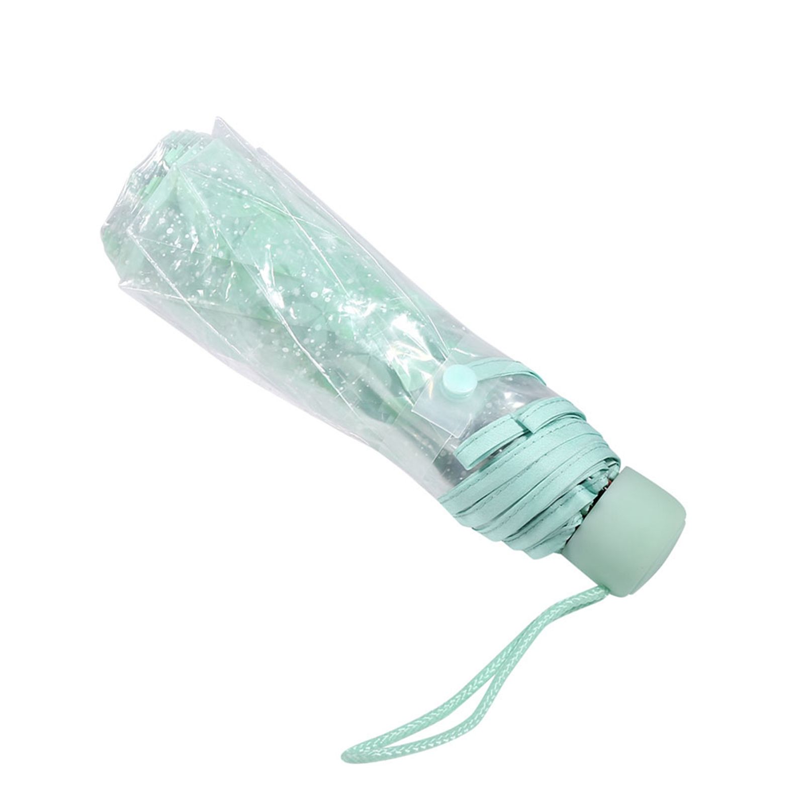 1PC Transparent Folding Umbrella Fashionable Princess Umbrella Cherry Blossom view 5