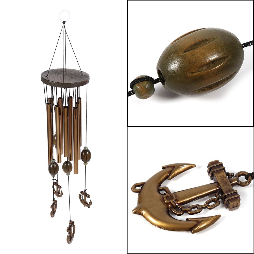 Vintage Style Tubes Windchime Church Bells Wind Chimes Door Window Hanging view 11