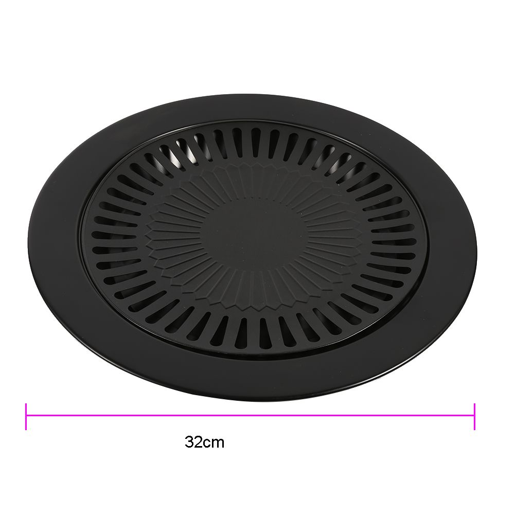 BBQ Grill Rack Barbeque Kitchen Barbecue Pan Indoor Outdoor Nonstick Roasting view 9