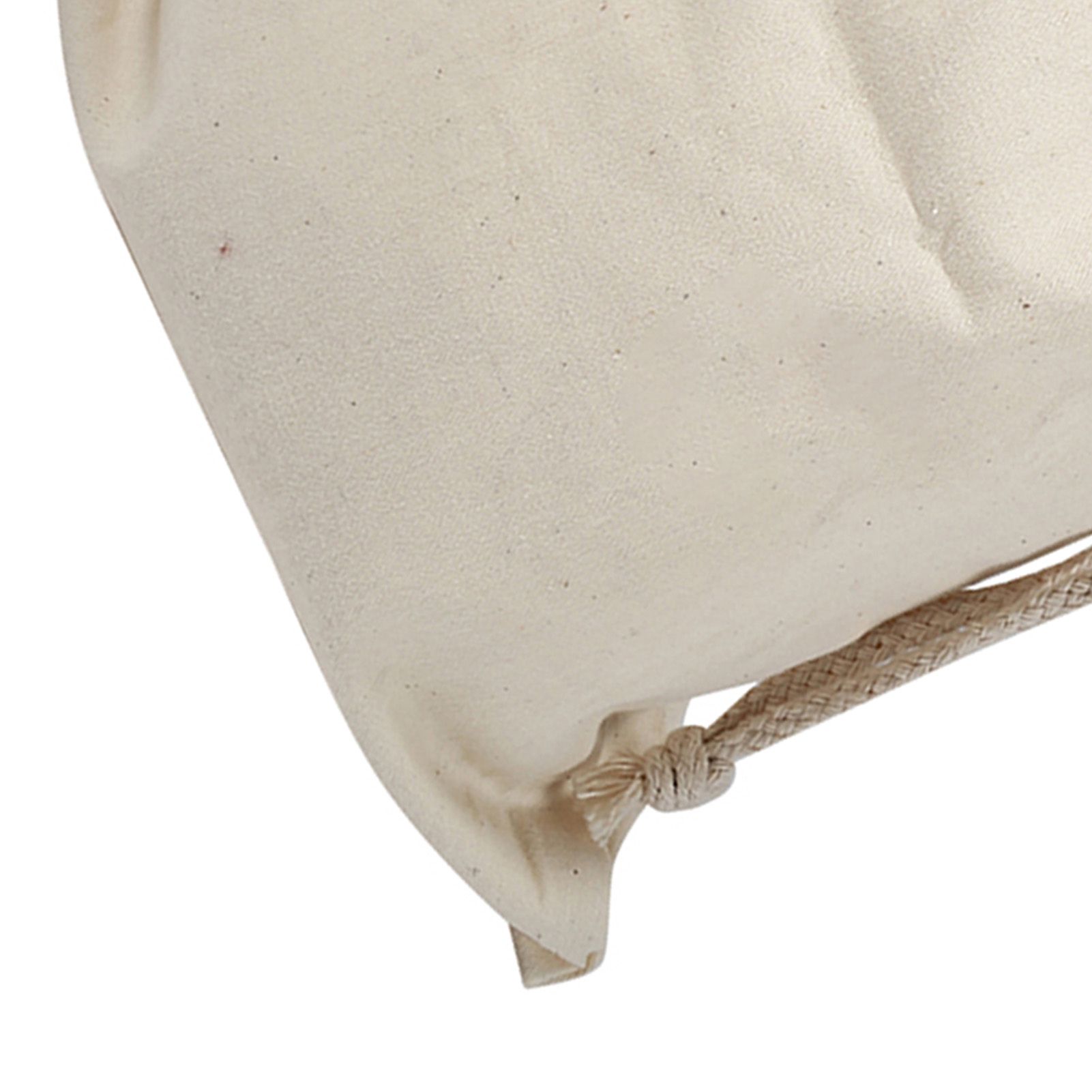 Household Plain Cotton Drawstring Storage Laundry Sack Stuff Bag for Travel view 13
