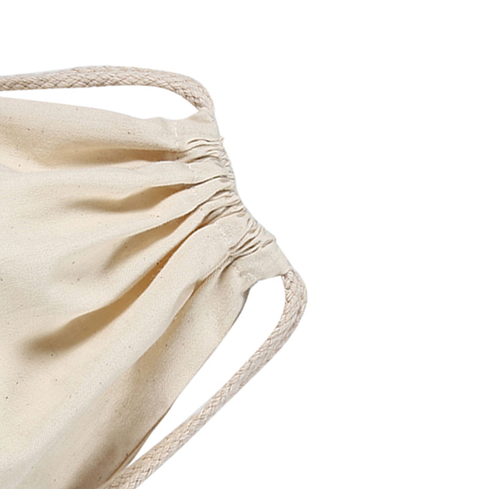 Household Plain Cotton Drawstring Storage Laundry Sack Stuff Bag for Travel view 14