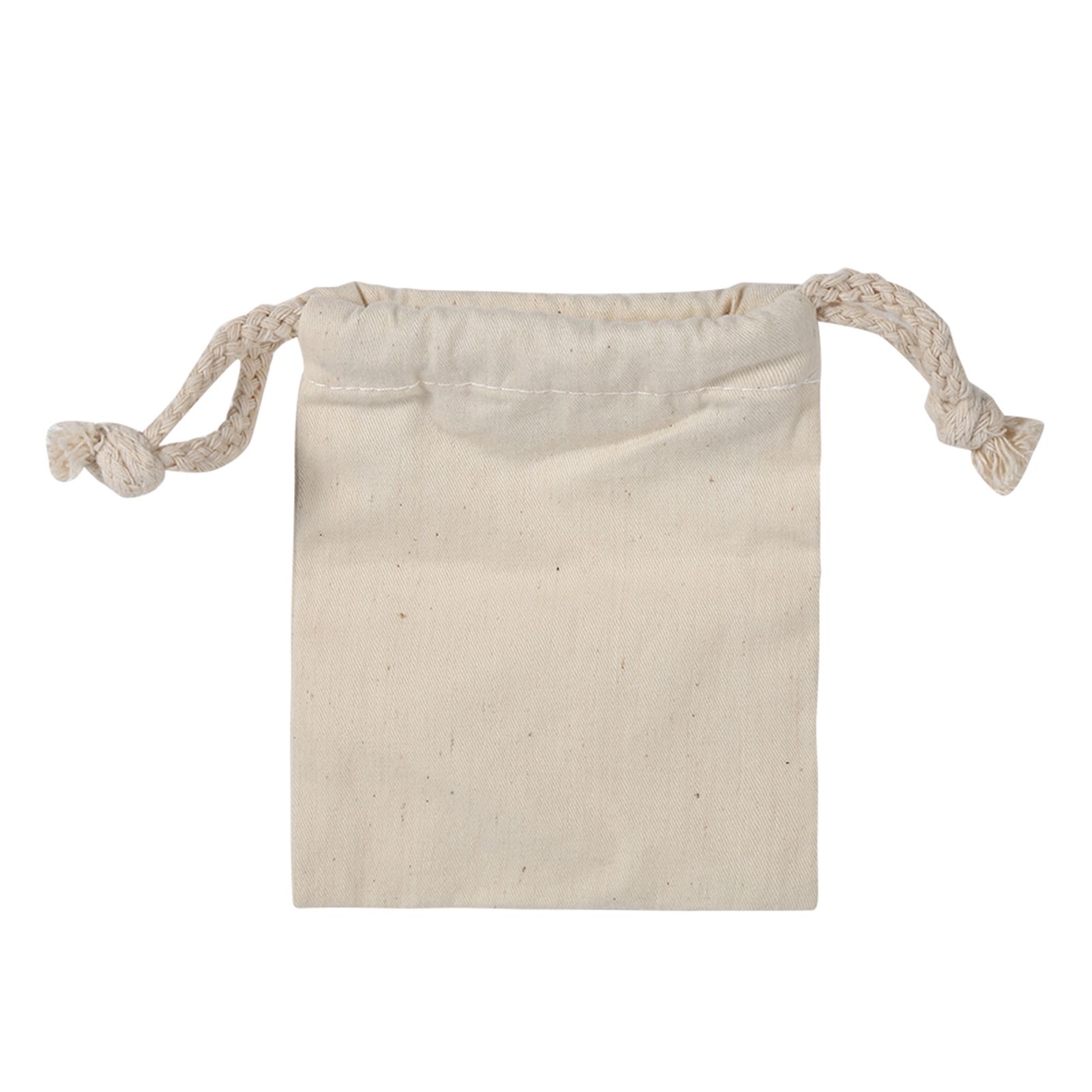 Household Plain Cotton Drawstring Storage Laundry Sack Stuff Bag for Travel