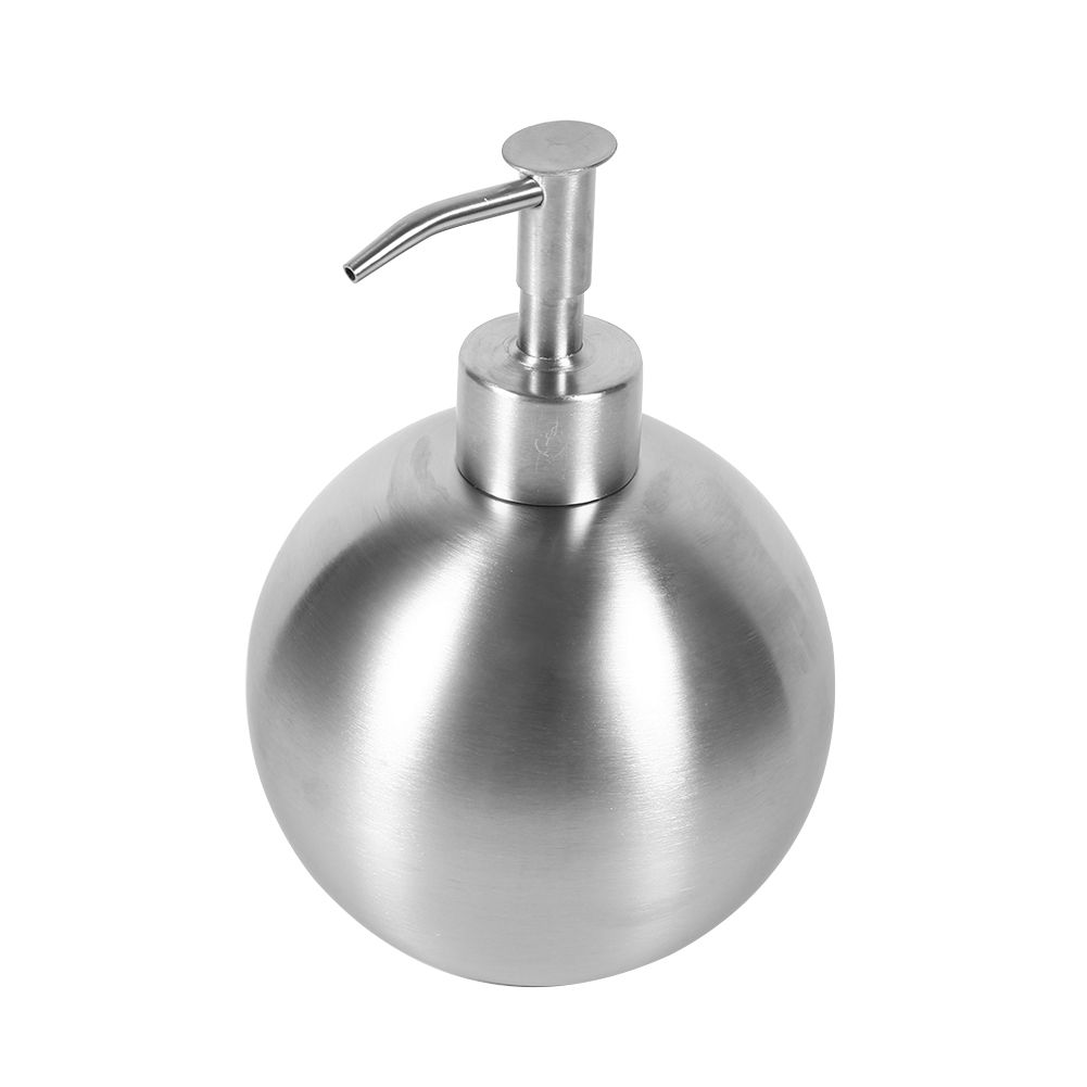1pc 304 Stainless Steel Ball Shaped Bathroom Shampoo Shower Liquid Pump view 3