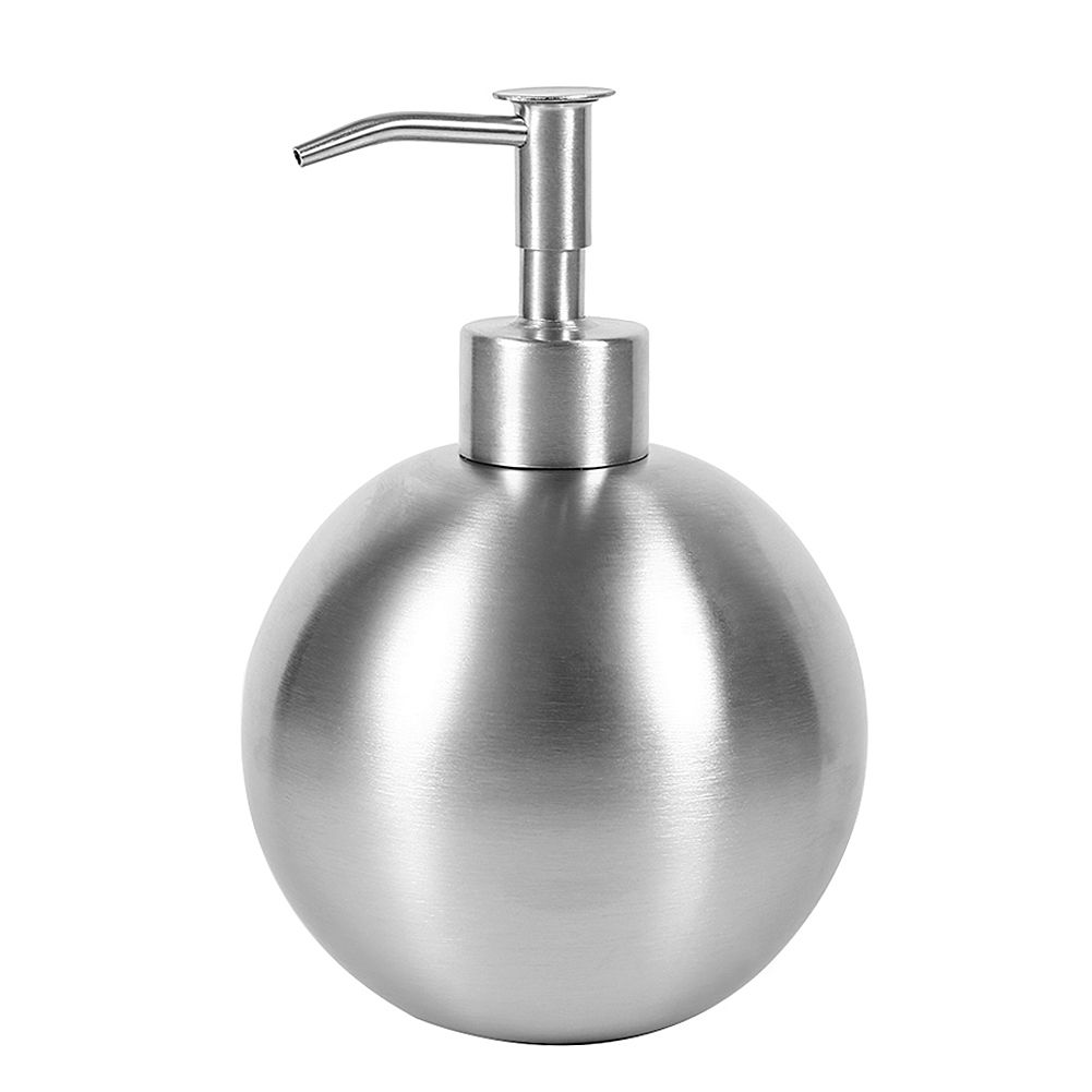 1pc 304 Stainless Steel Ball Shaped Bathroom Shampoo Shower Liquid Pump view 12