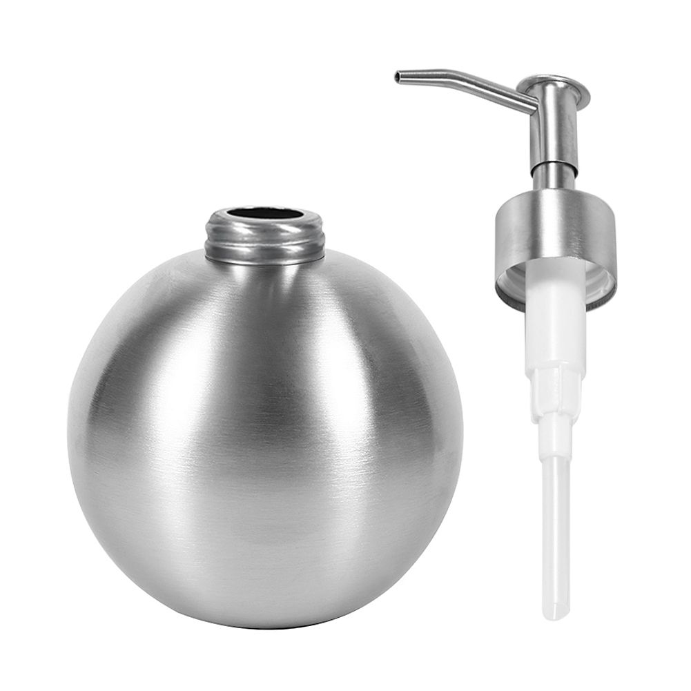 1pc 304 Stainless Steel Ball Shaped Bathroom Shampoo Shower Liquid Pump view 15
