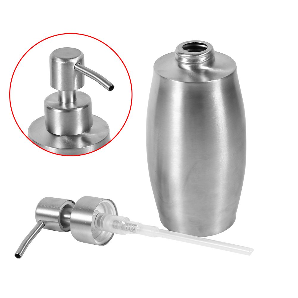 1pc 304 Stainless Steel Bathroom Shampoo Shower Pump Lotion Dispenser Liquid view 7