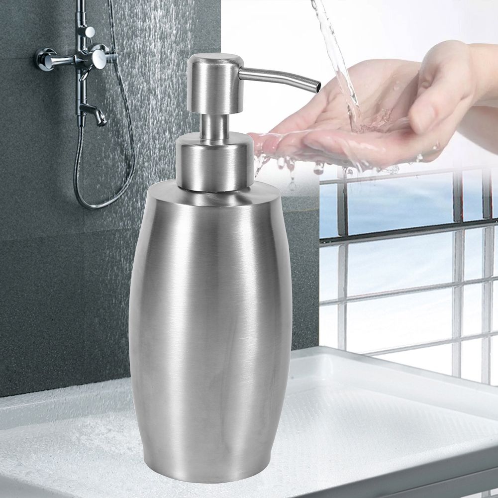 1pc 304 Stainless Steel Bathroom Shampoo Shower Pump Lotion Dispenser Liquid view 9
