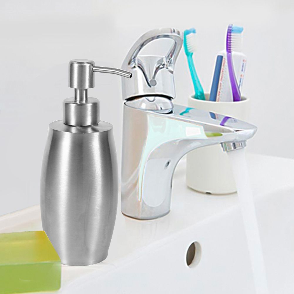 1pc 304 Stainless Steel Bathroom Shampoo Shower Pump Lotion Dispenser Liquid view 10