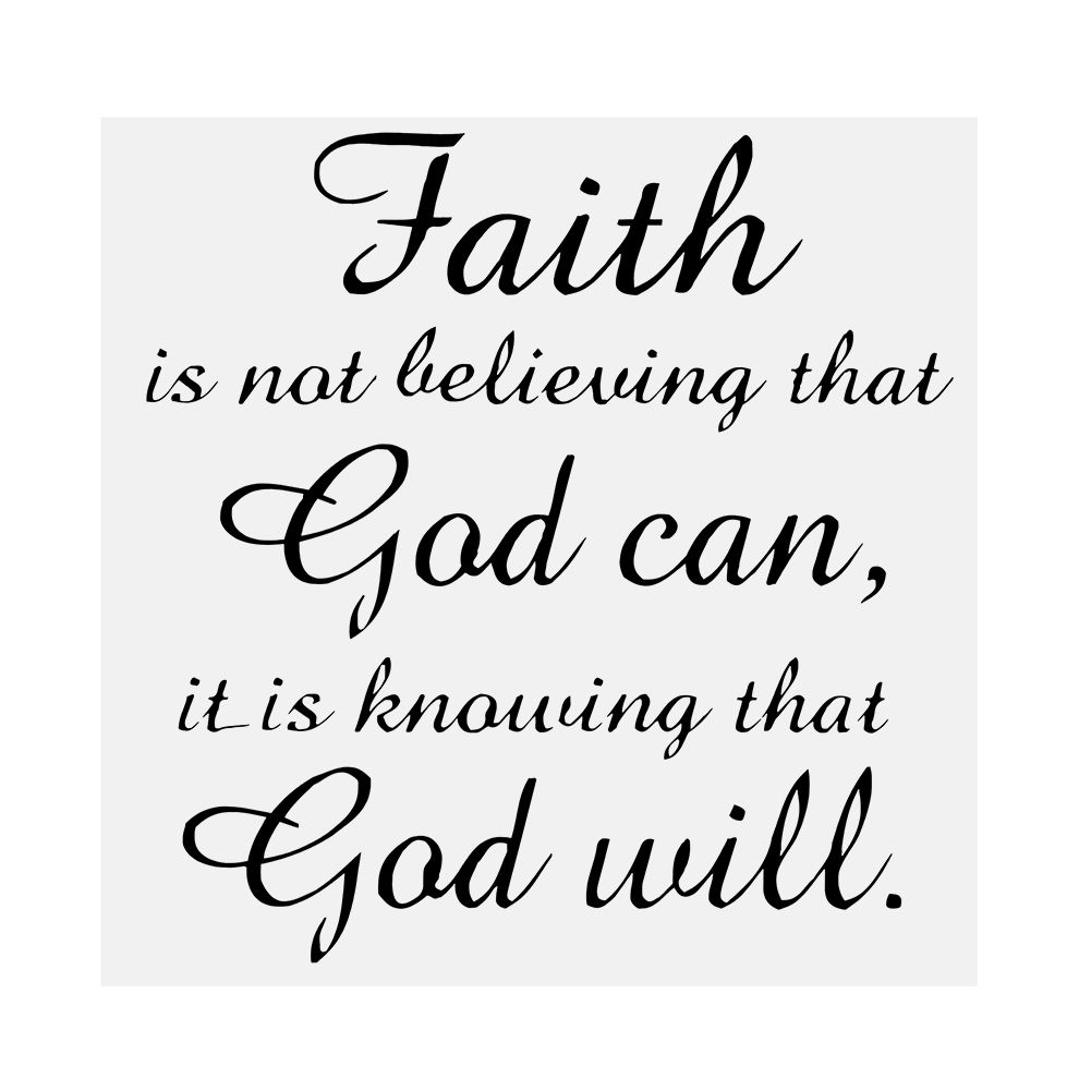 Black PVC Wall Sticker Faith God Quote Vinyl Art Decal Home Study Room